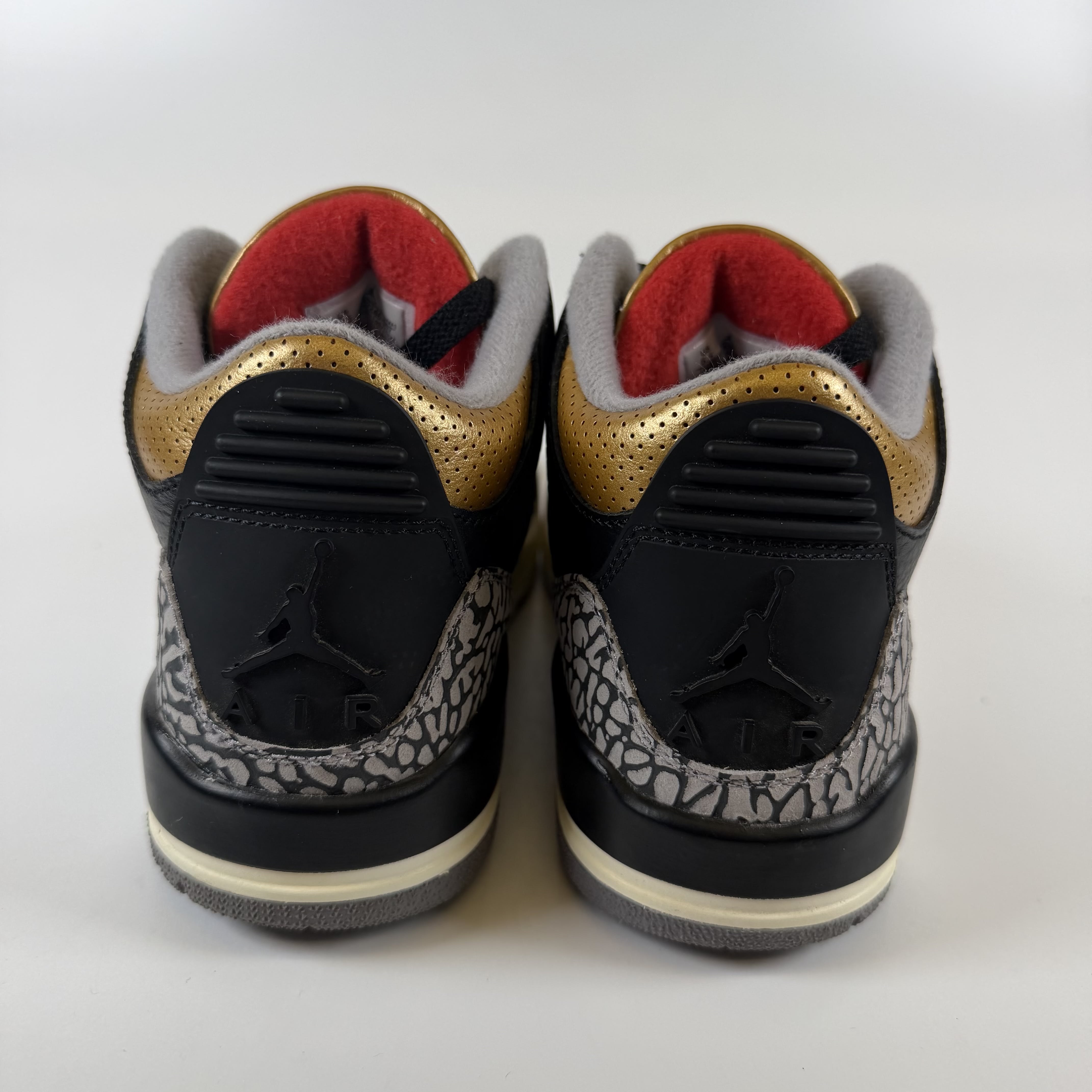 SP6974 Jordan 3 Retro Black Cement Gold (Women's)