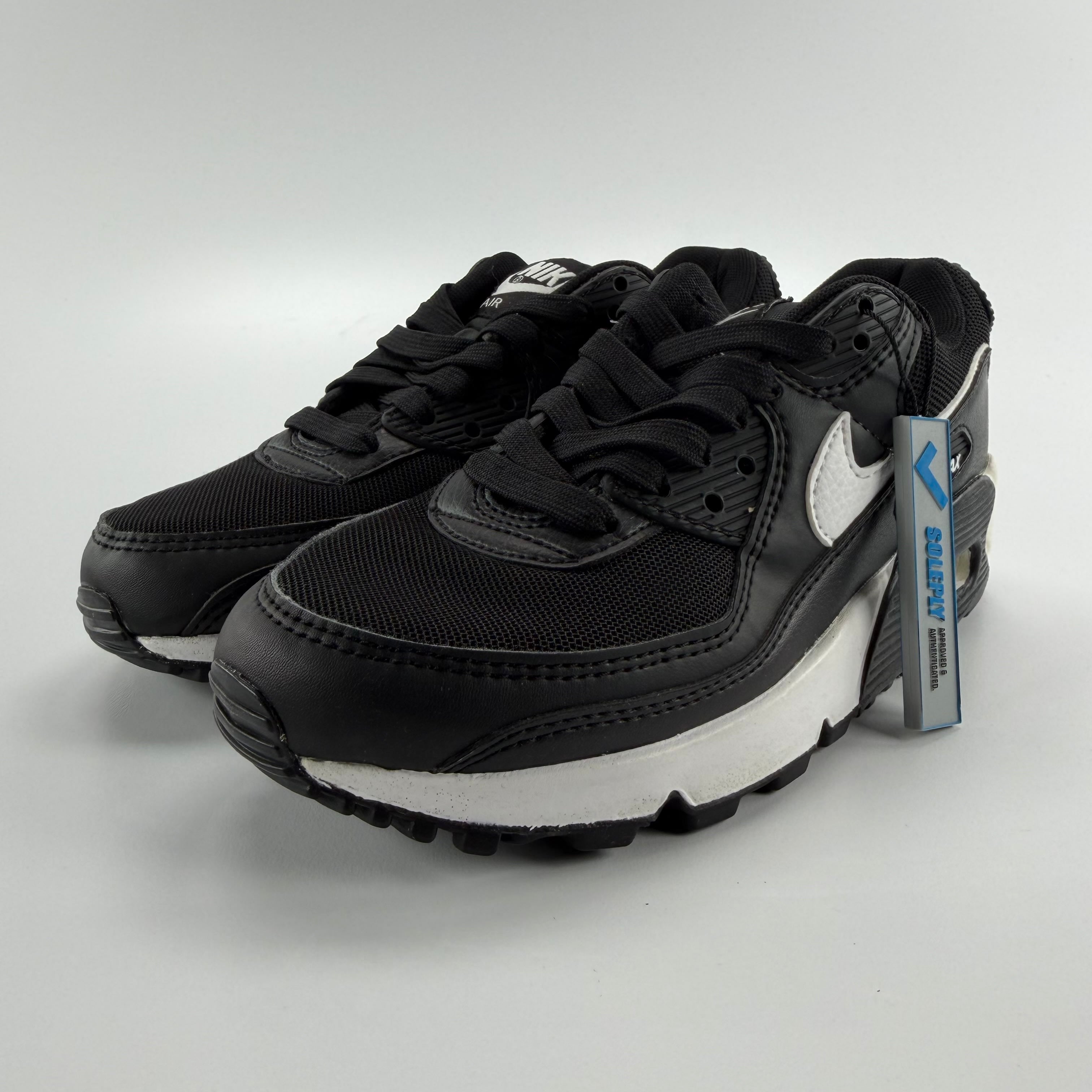 458935 Nike Air Max 90 Black White (Women's)