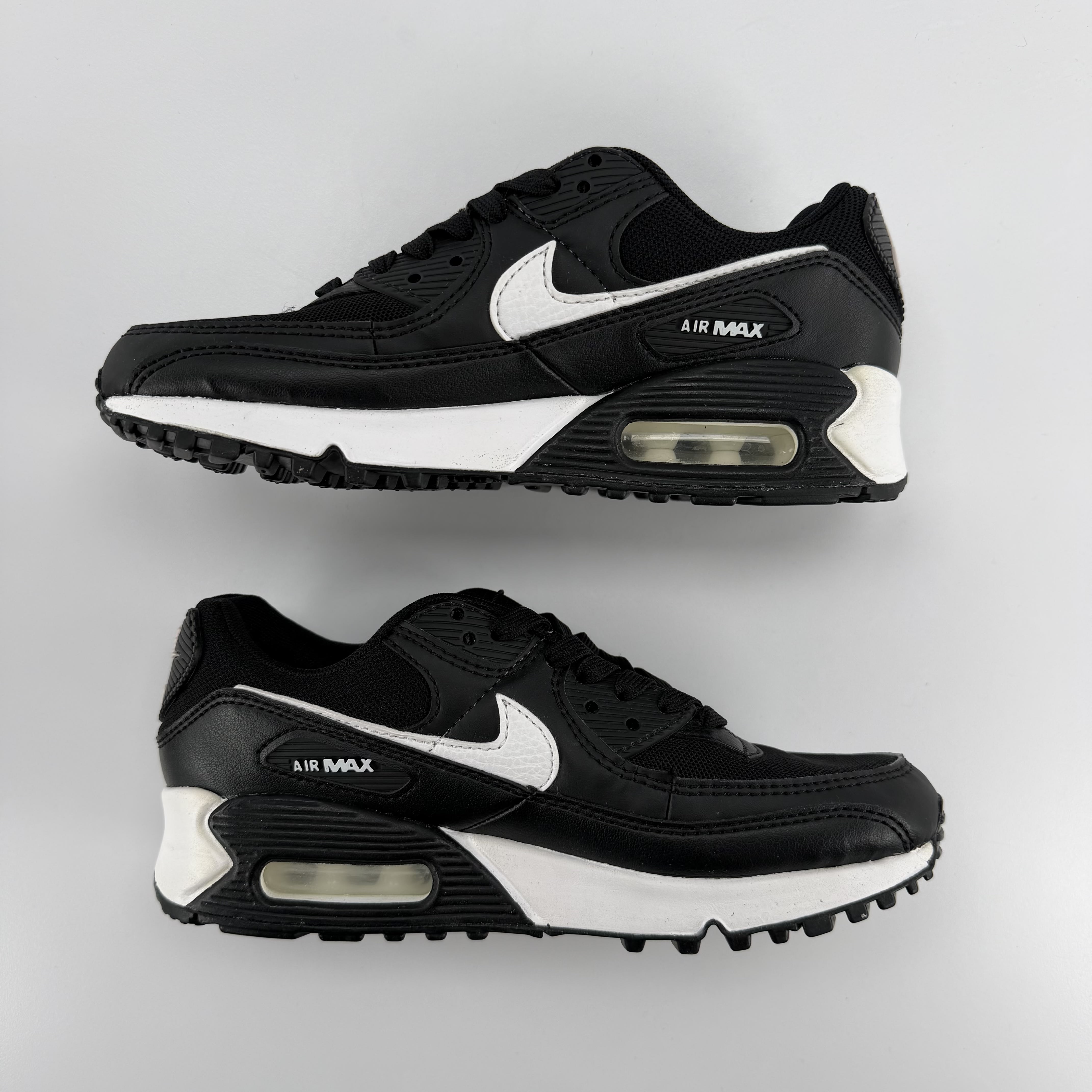 458935 Nike Air Max 90 Black White (Women's)