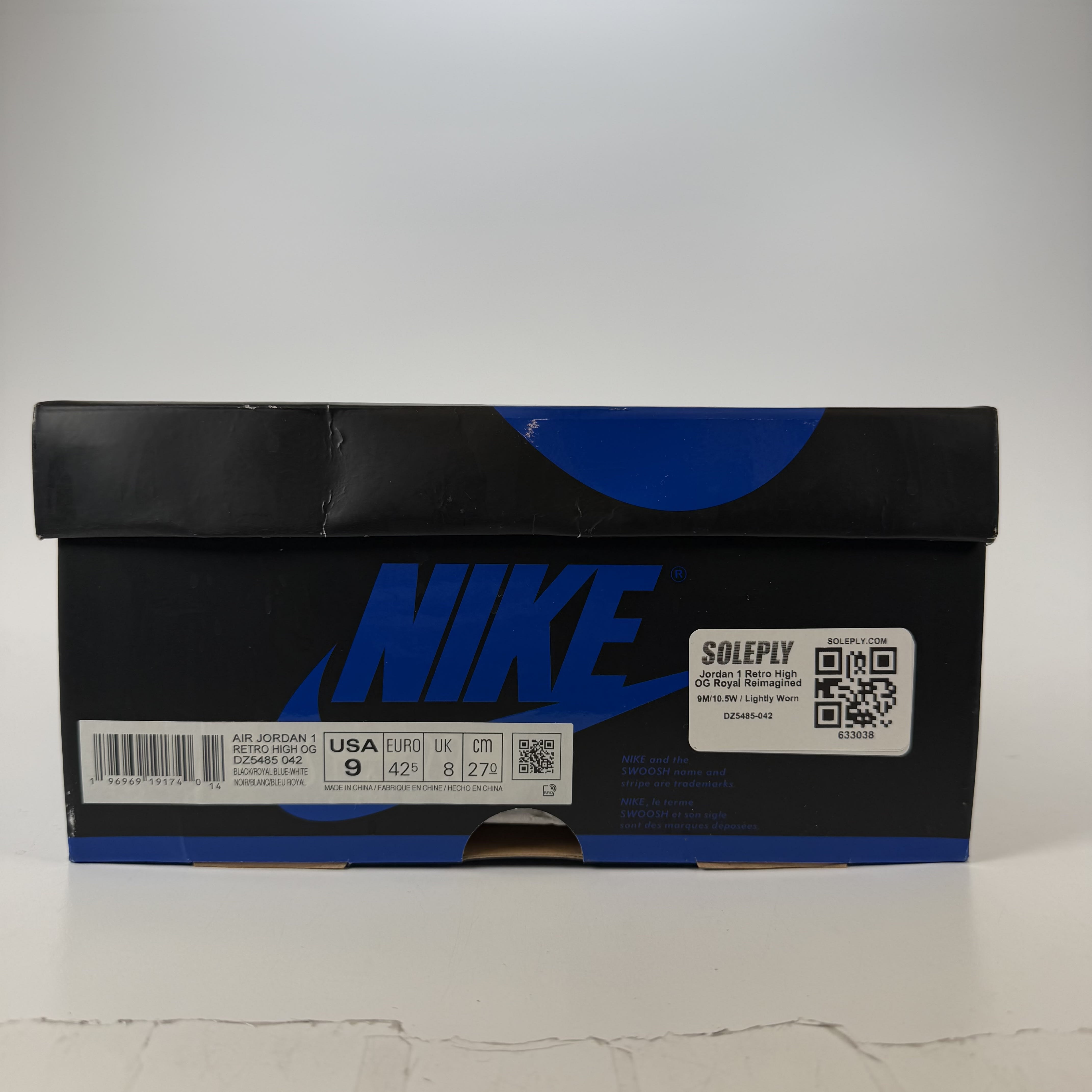 633038 Jordan 1 Retro High OG Royal Reimagined