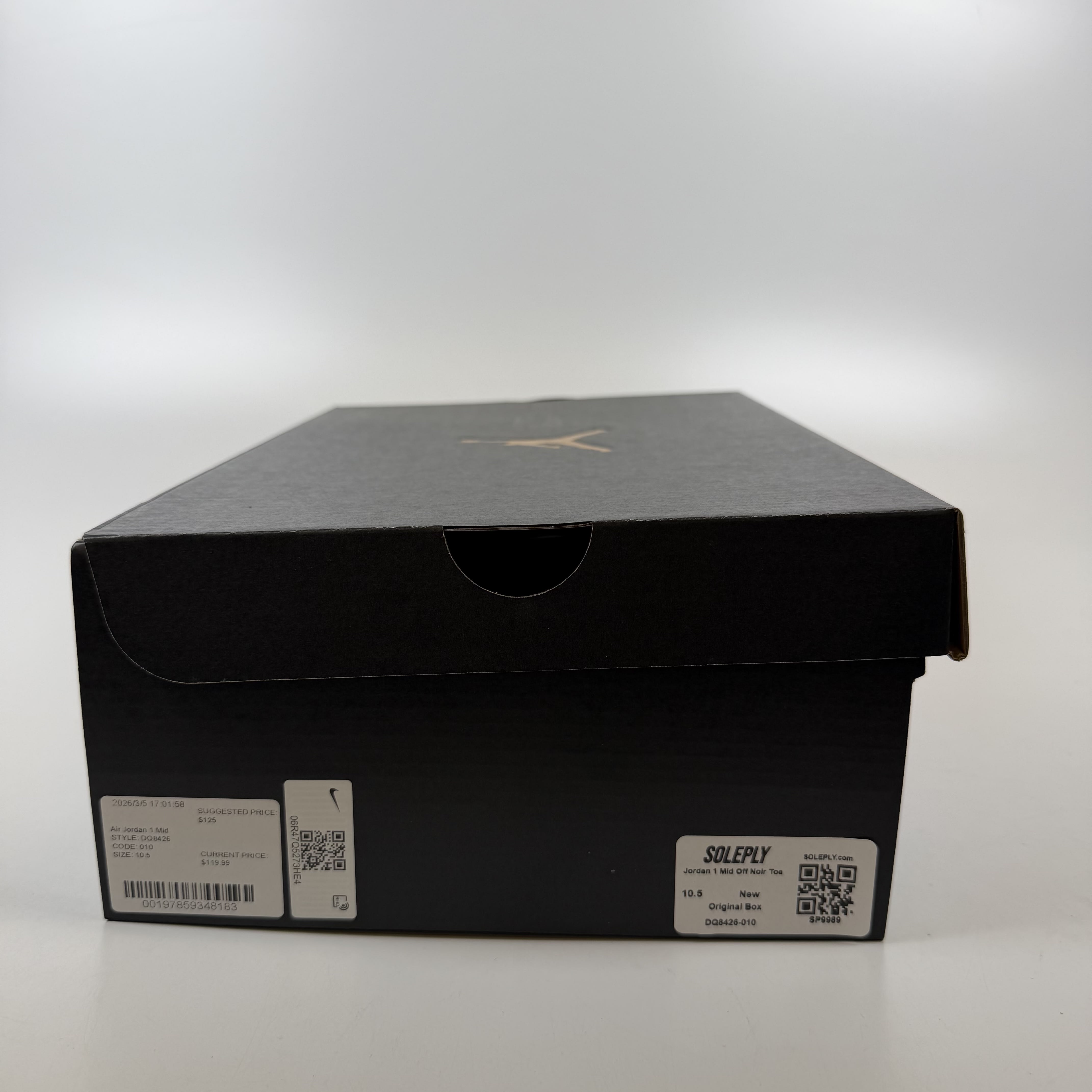 SP9989 Jordan 1 Mid Off Noir Toe