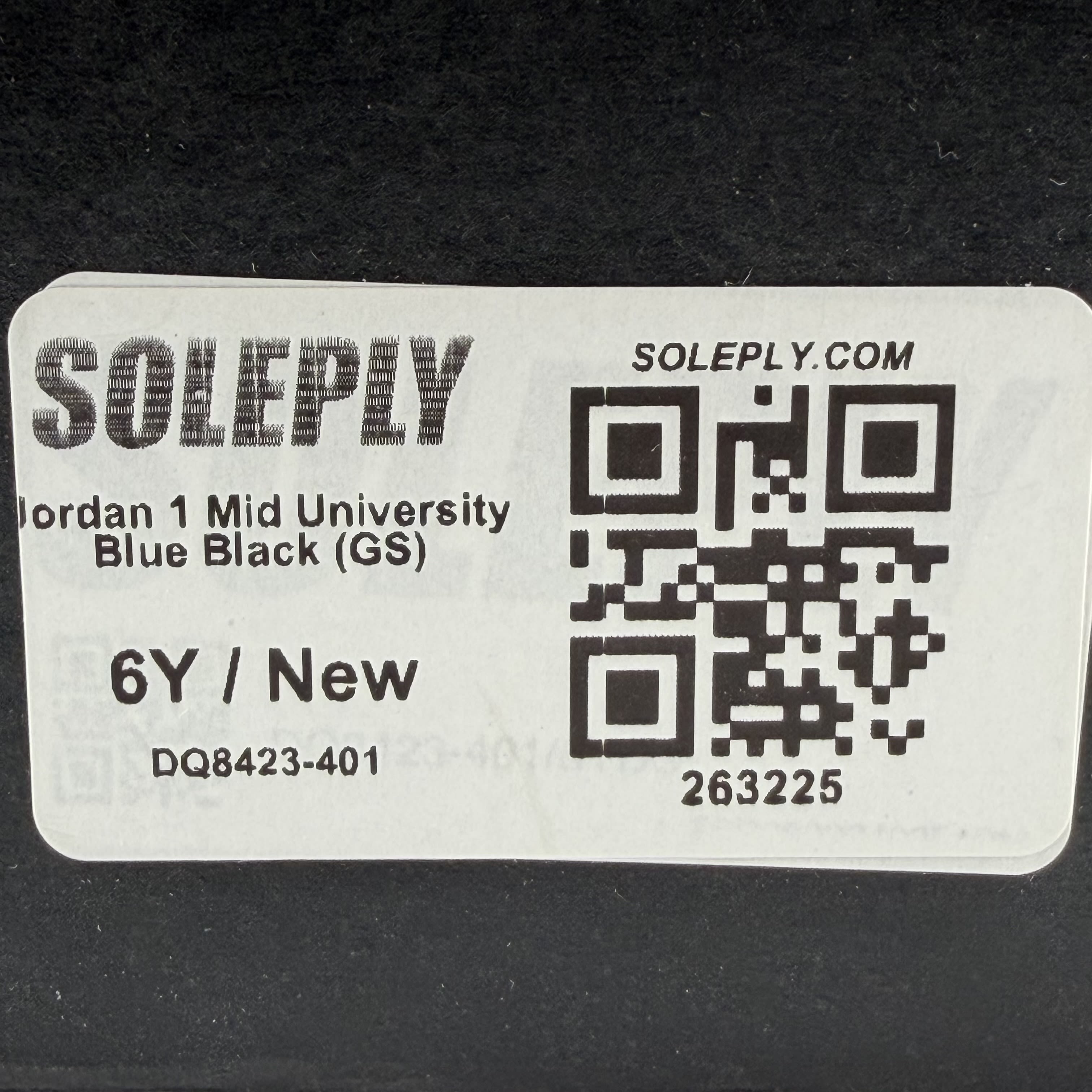 263225 Jordan 1 Mid University Blue Black (GS)