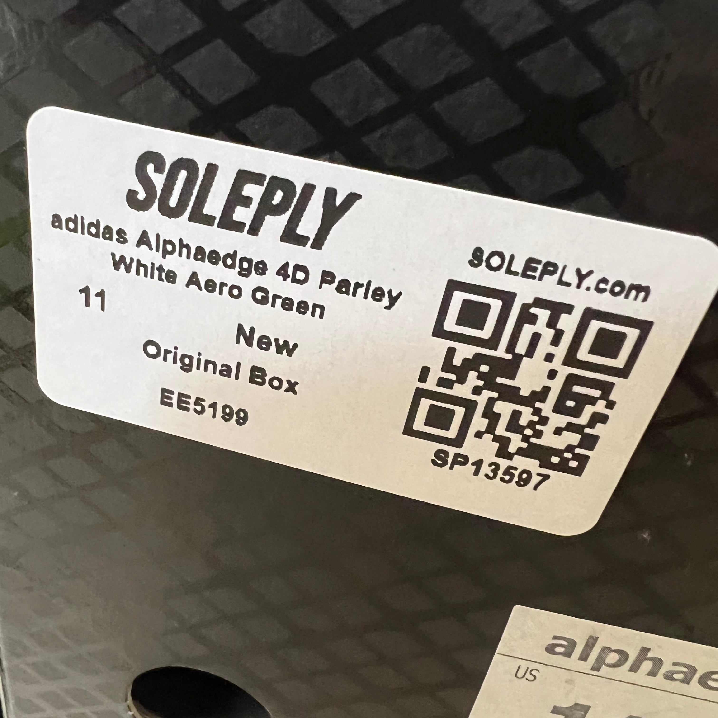 SP13597 adidas Alphaedge 4D Parley White Aero Green