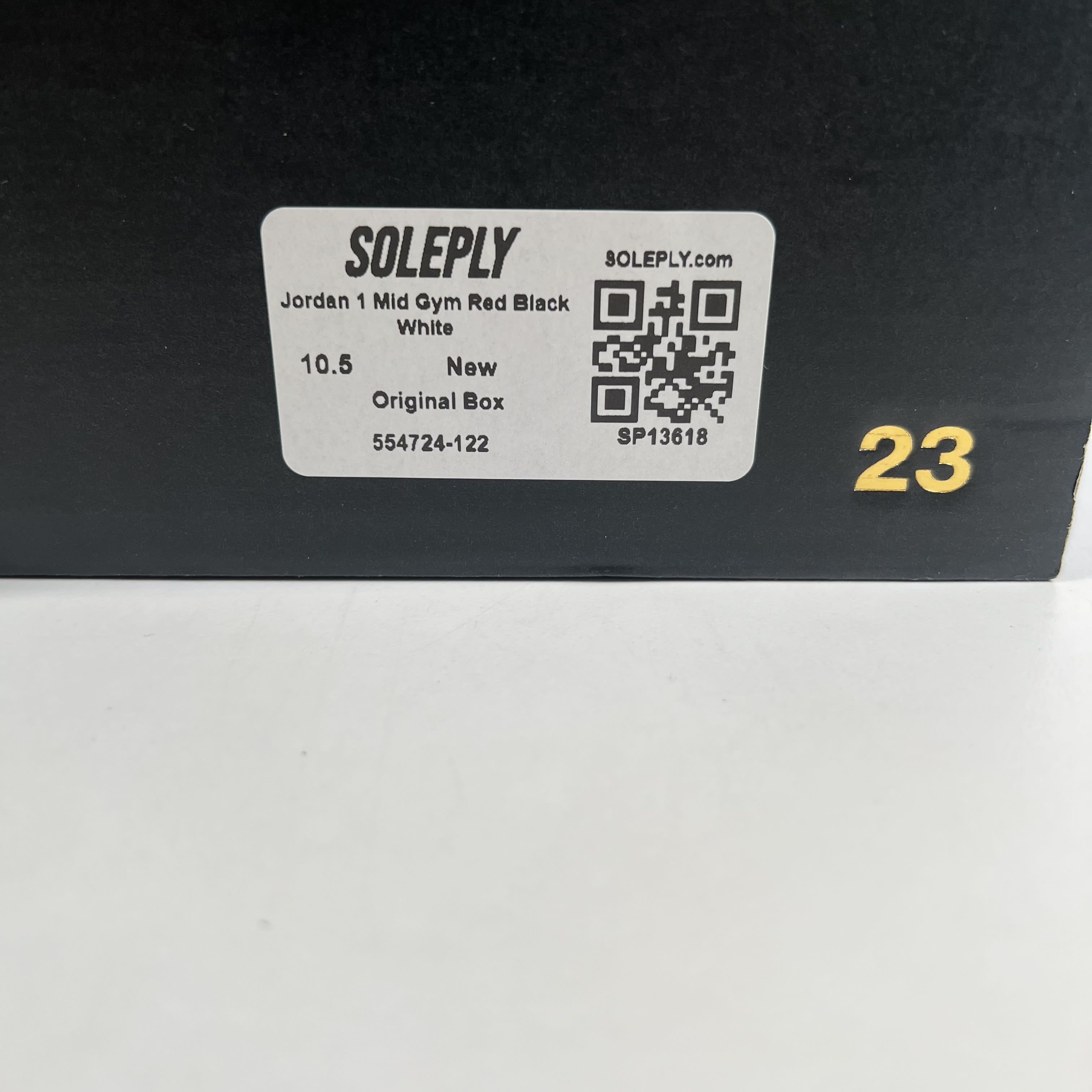 SP13618 Jordan 1 Mid Gym Red Black White