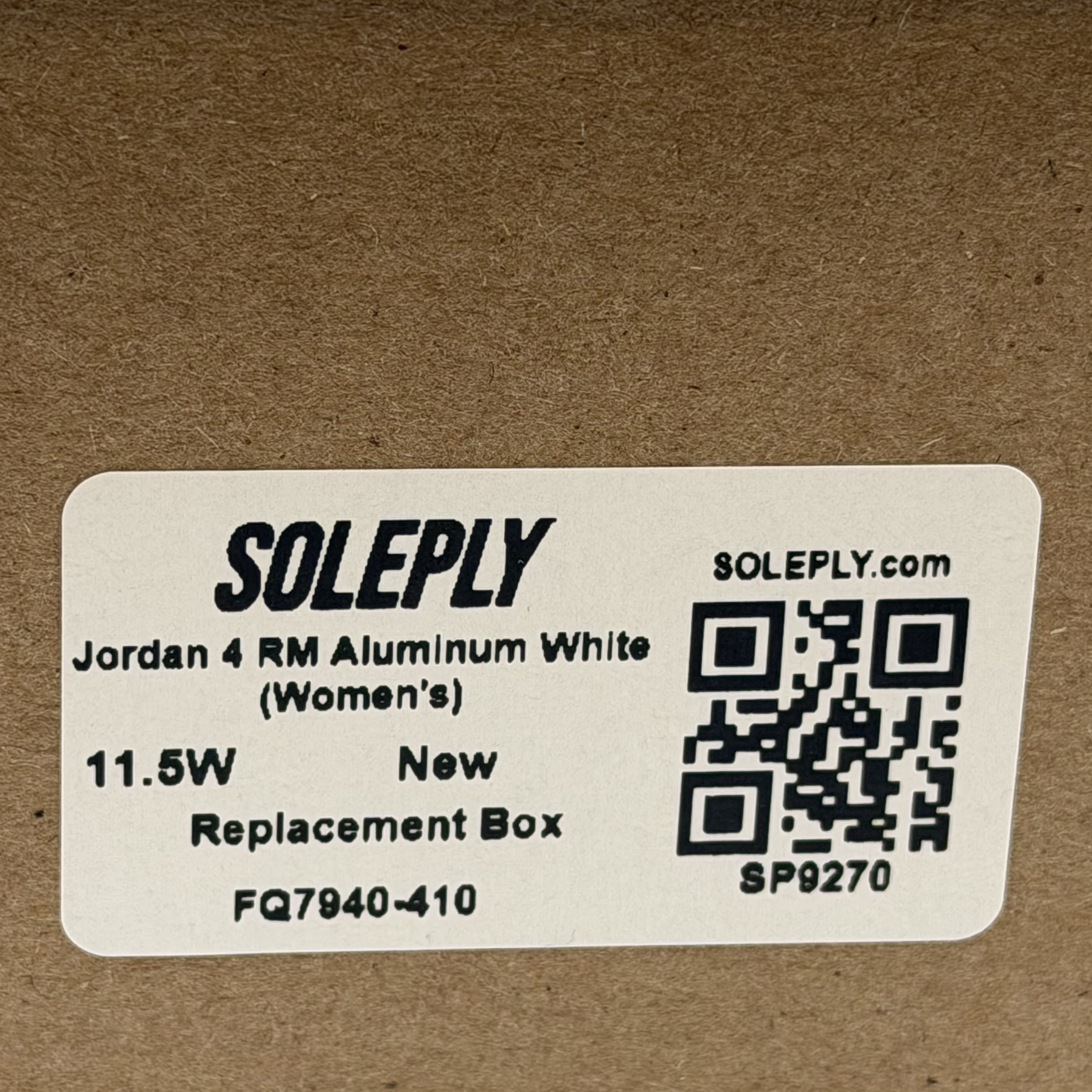 SP9270 Jordan 4 RM Aluminum White (Women's)