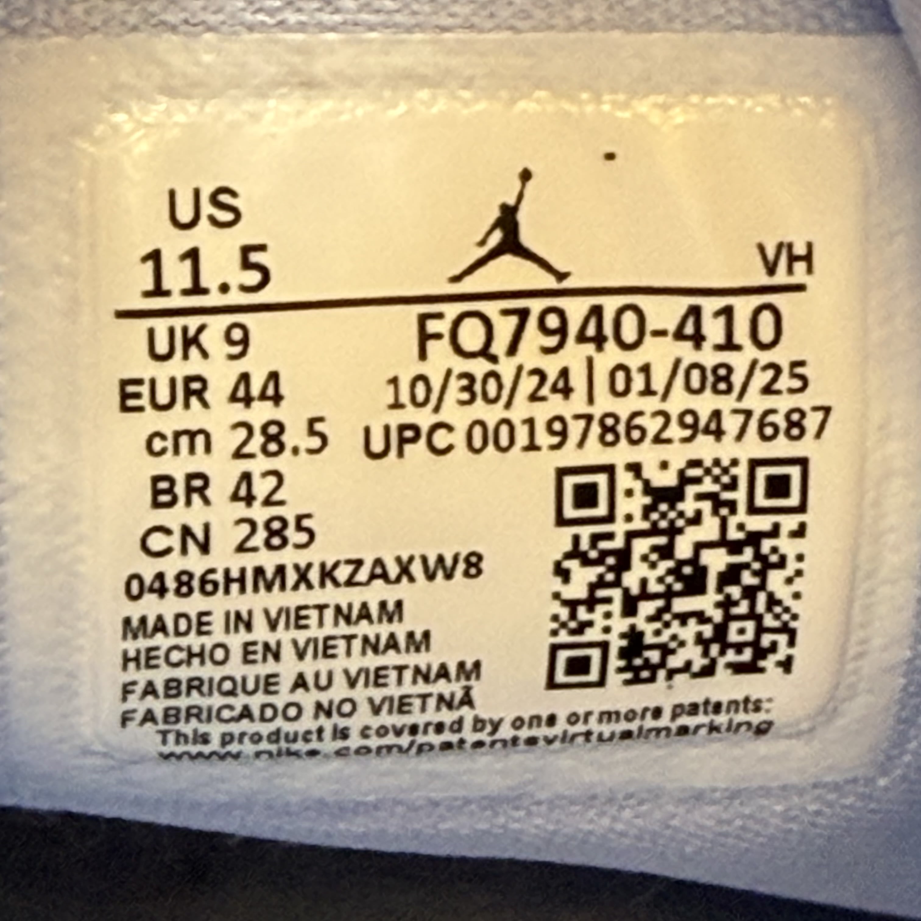 SP9270 Jordan 4 RM Aluminum White (Women's)