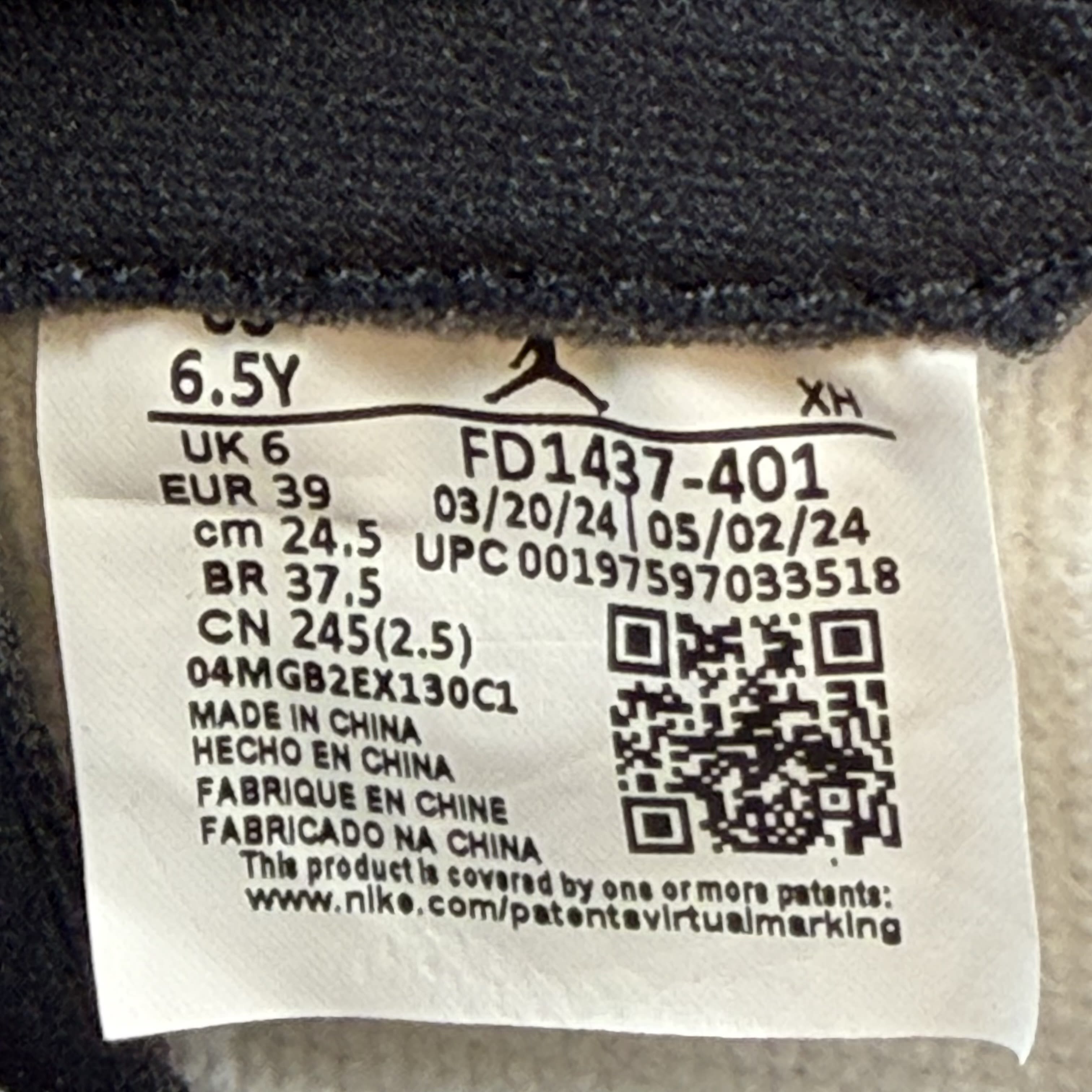 SP8156 Jordan 1 Retro High OG Midnight Navy (GS)