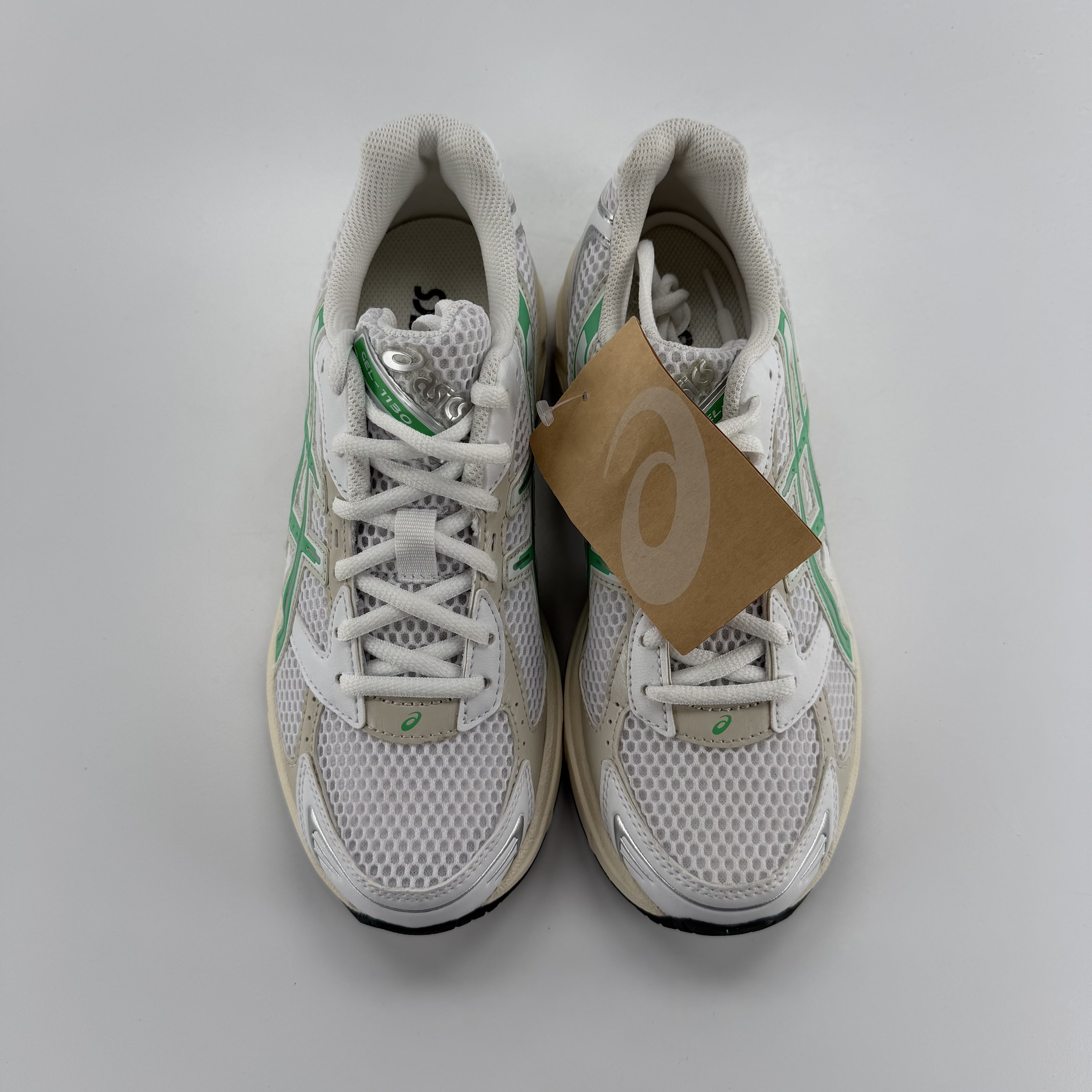 SP1517 ASICS Gel-1130 White Malachite Green Off White Midsole (Women's)