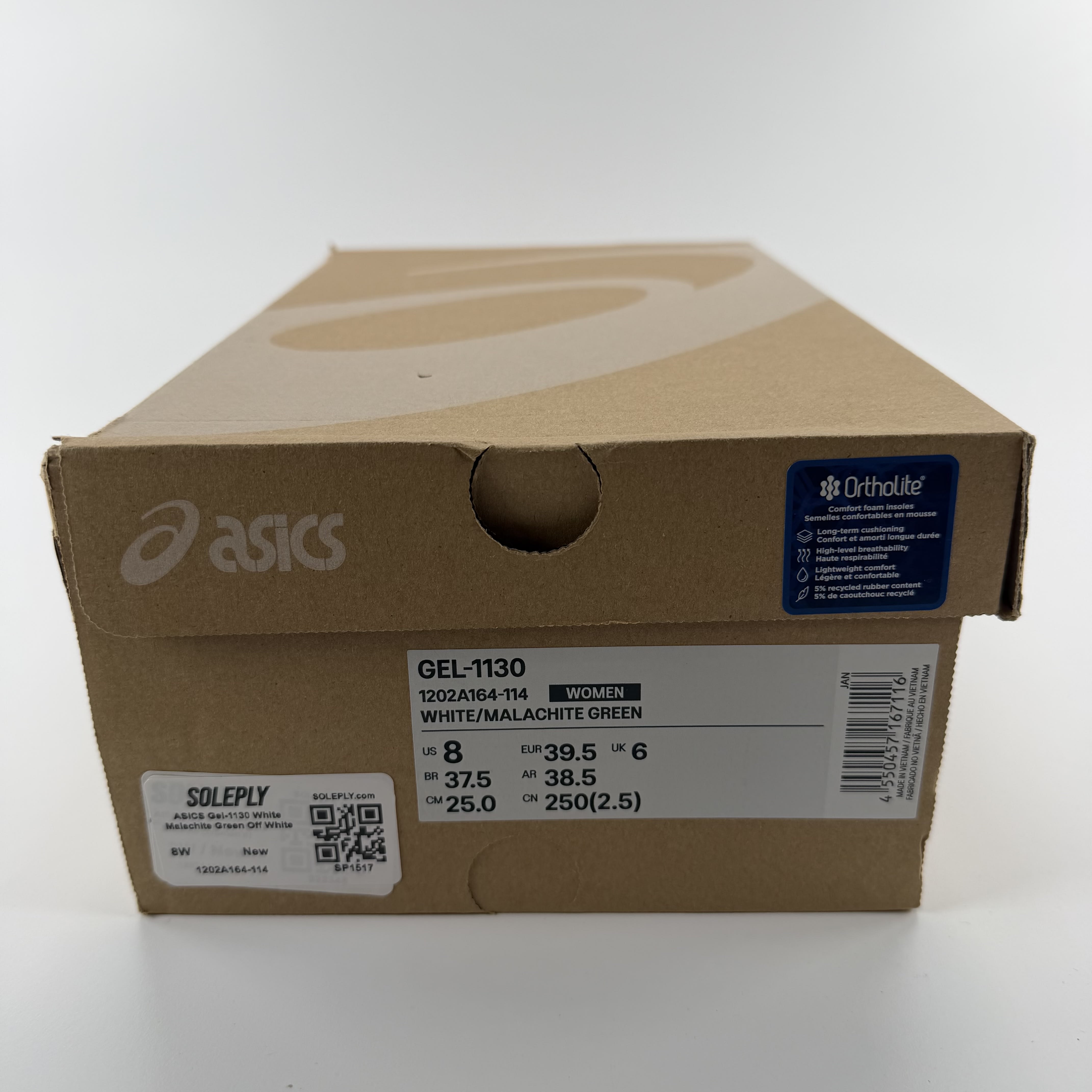 SP1517 ASICS Gel-1130 White Malachite Green Off White Midsole (Women's)