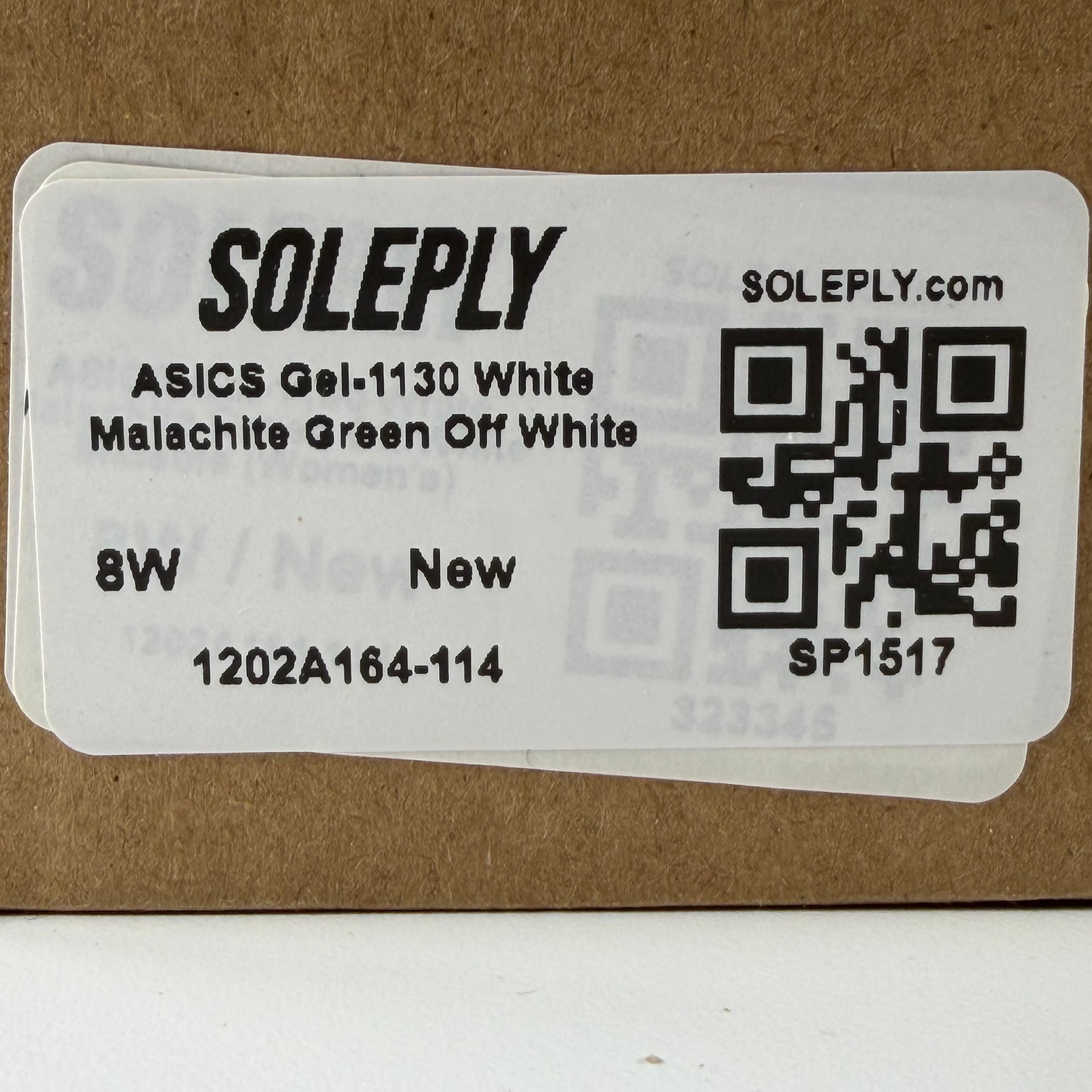 SP1517 ASICS Gel-1130 White Malachite Green Off White Midsole (Women's)