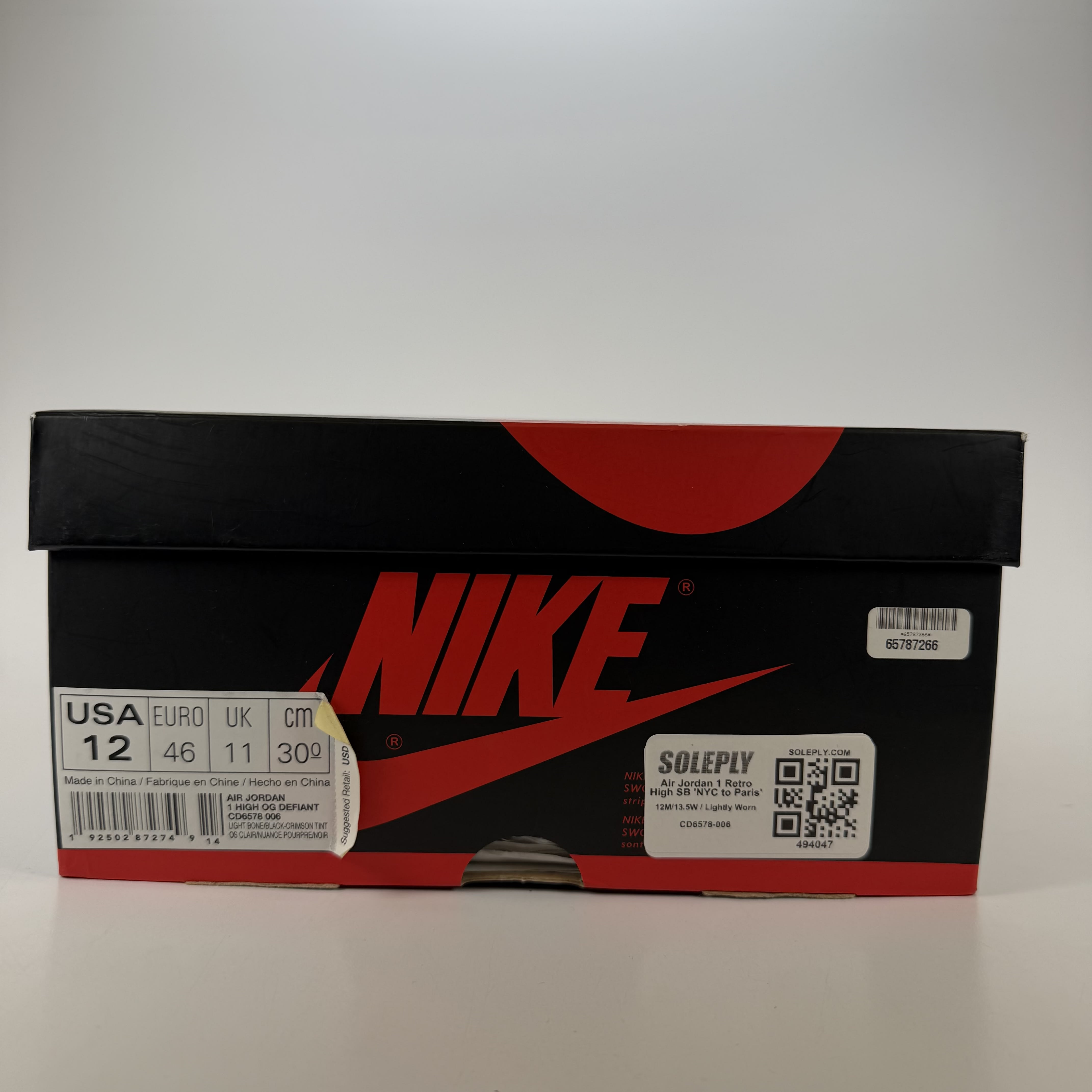 494047 Air Jordan 1 Retro High SB 'NYC to Paris'