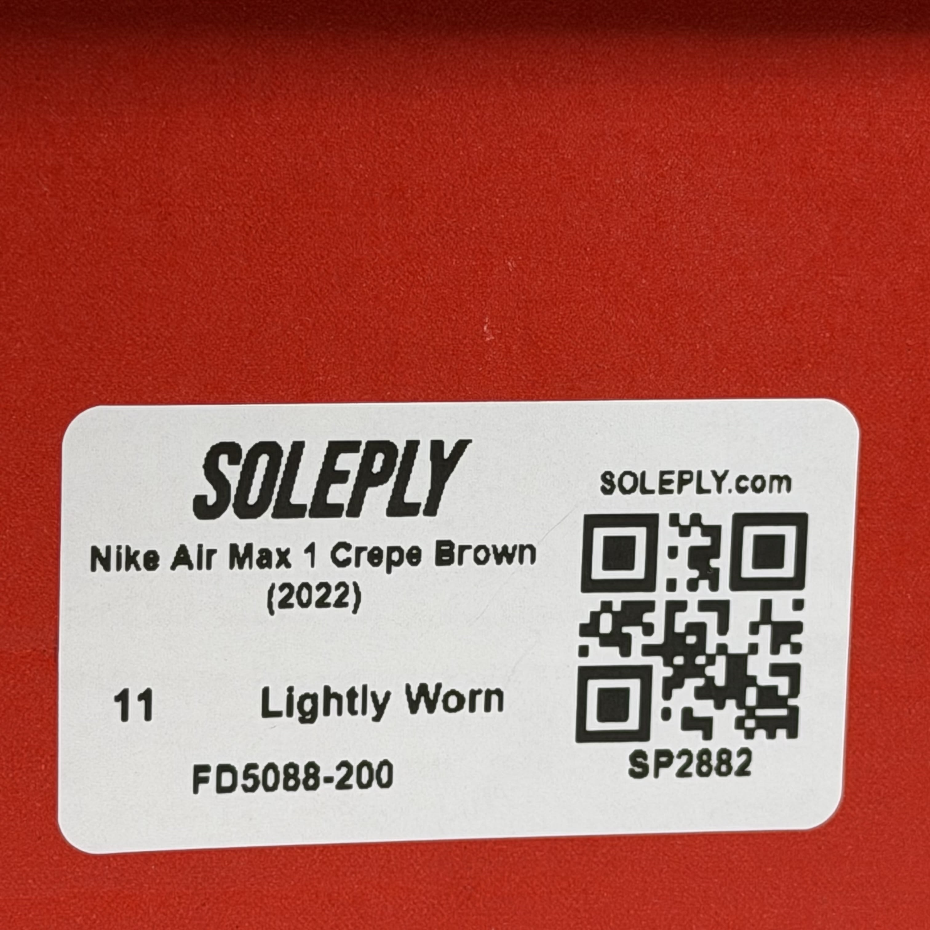 SP2882 Nike Air Max 1 Crepe Brown (2022)