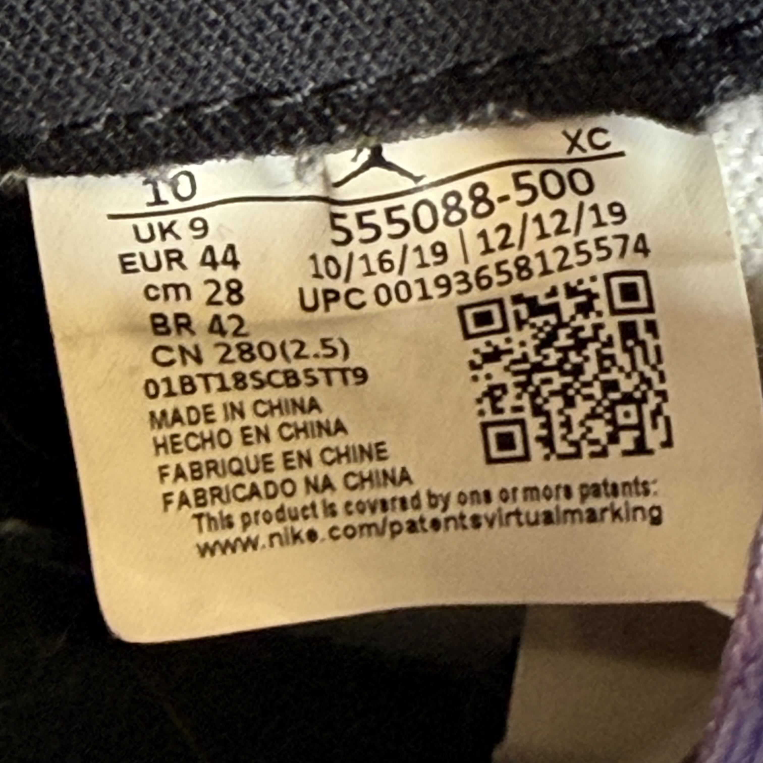 SP6330 Jordan 1 Retro High Court Purple White