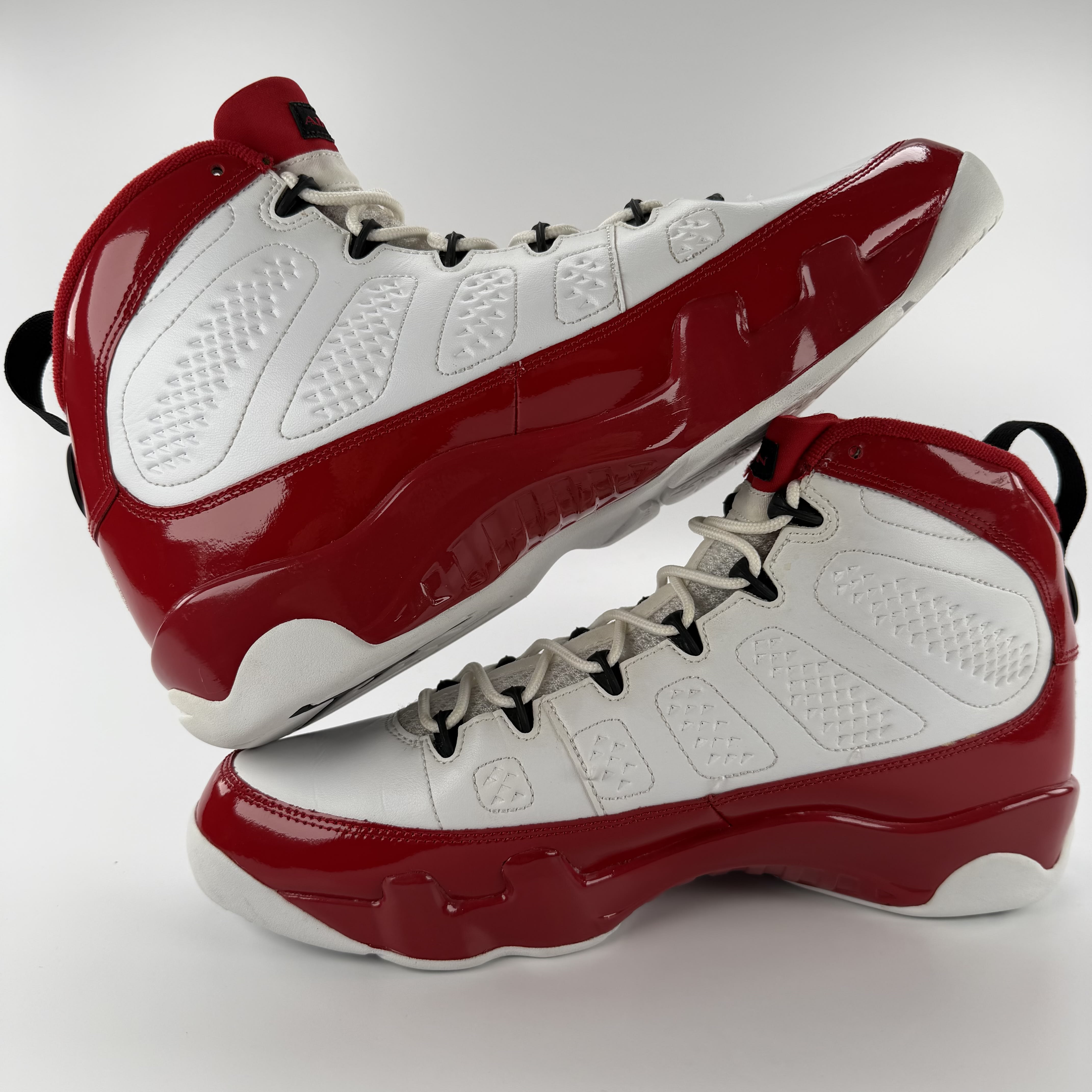 459145 Jordan 9 Retro White Gym Red