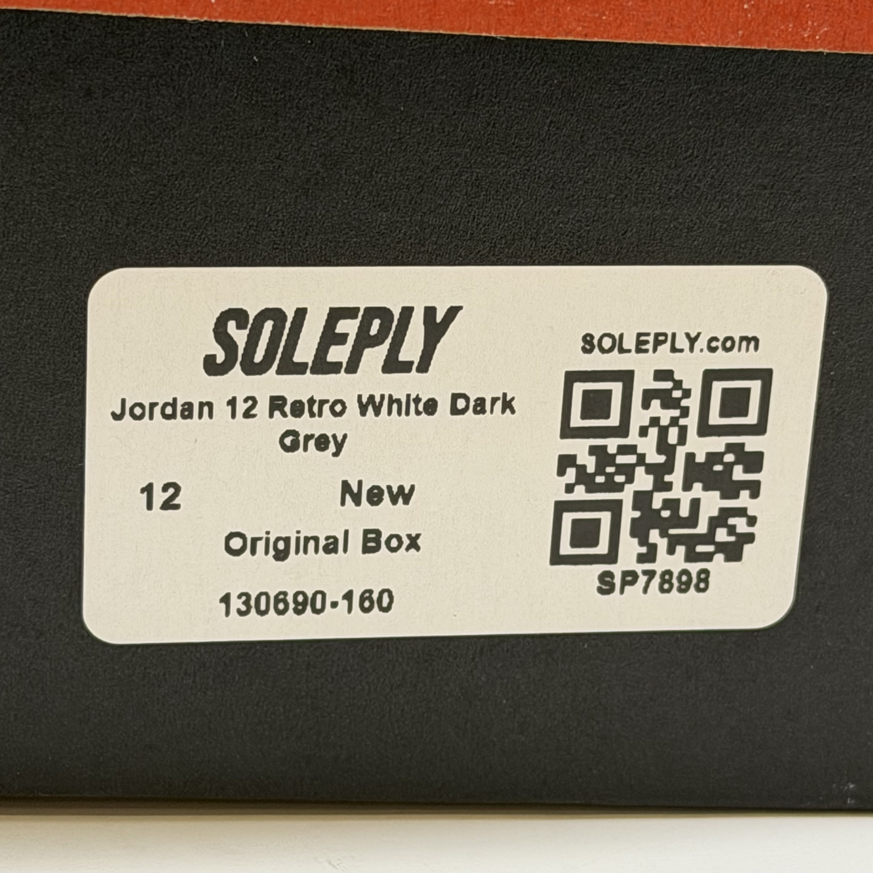 SP7898 Jordan 12 Retro White Dark Grey