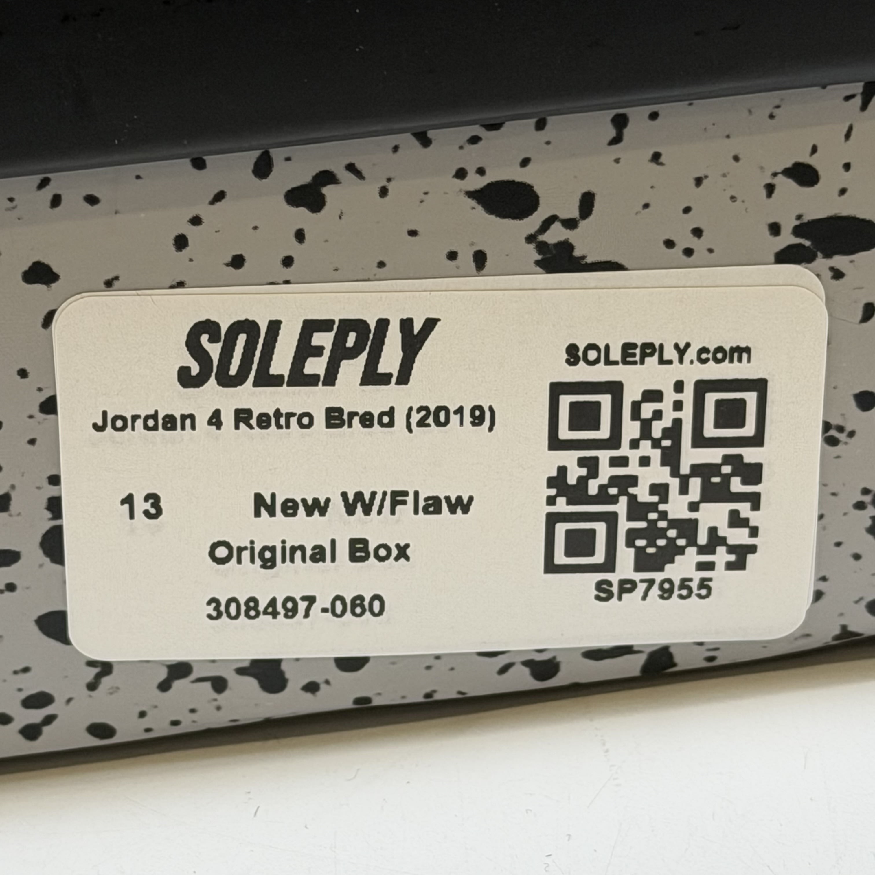 [SP7955] Jordan 4 Retro Bred (2019)