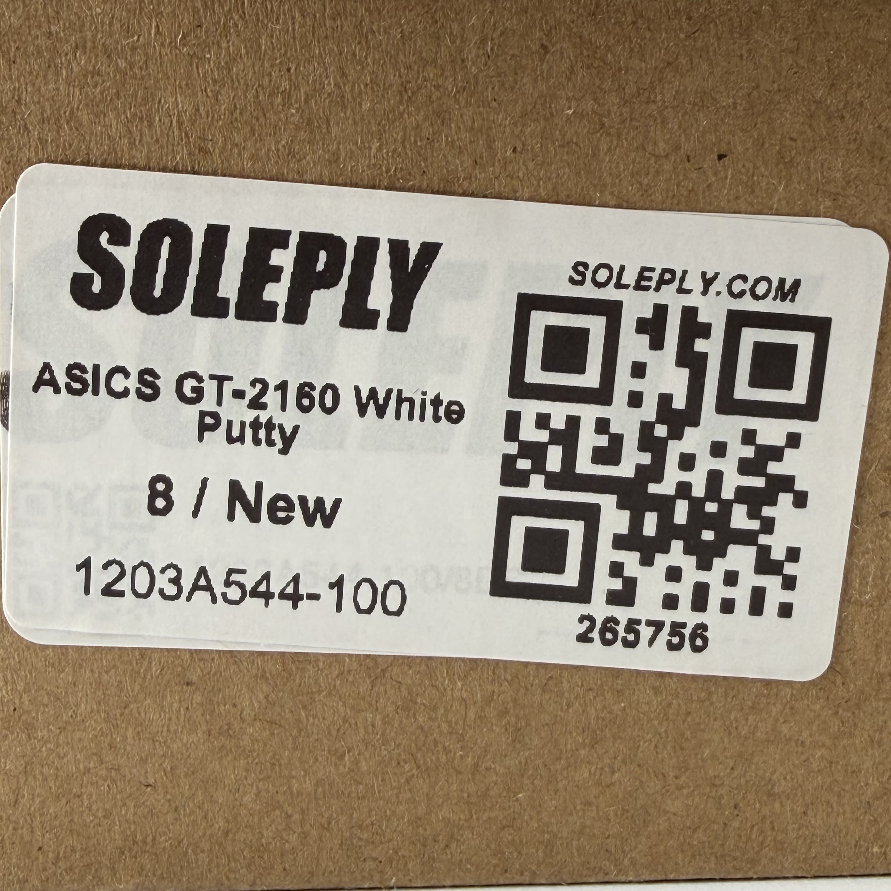 265756 ASICS GT-2160 White Putty