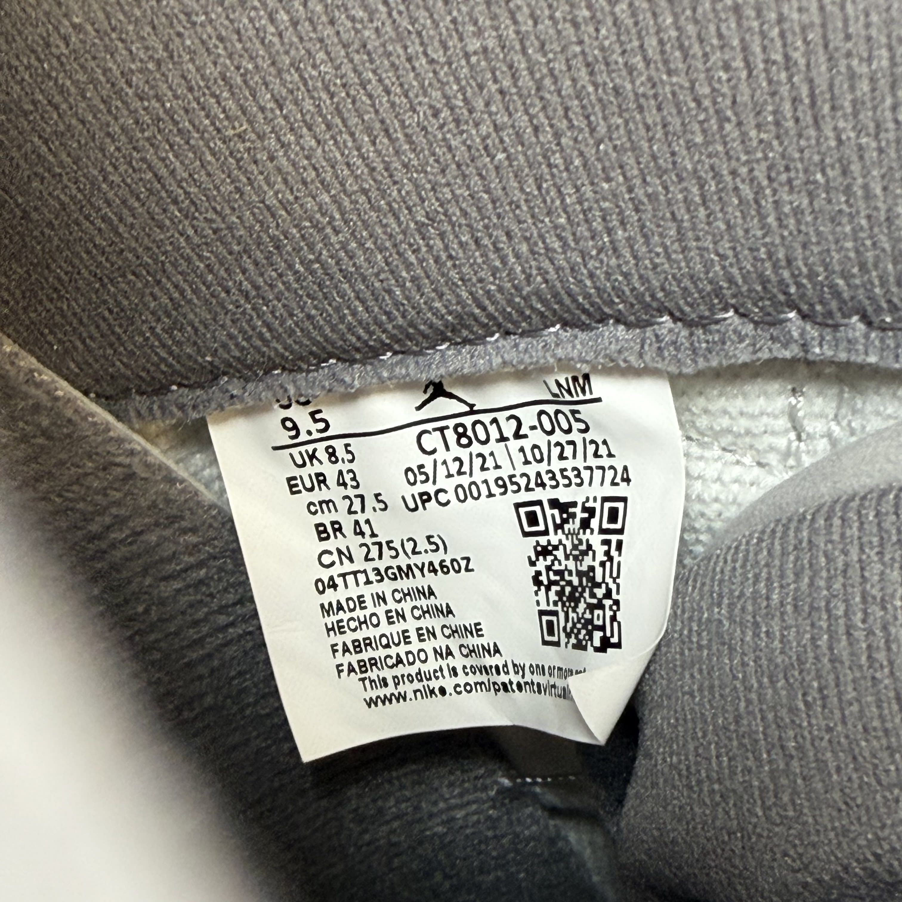 SP11336 Jordan 11 Retro Cool Grey (2021)