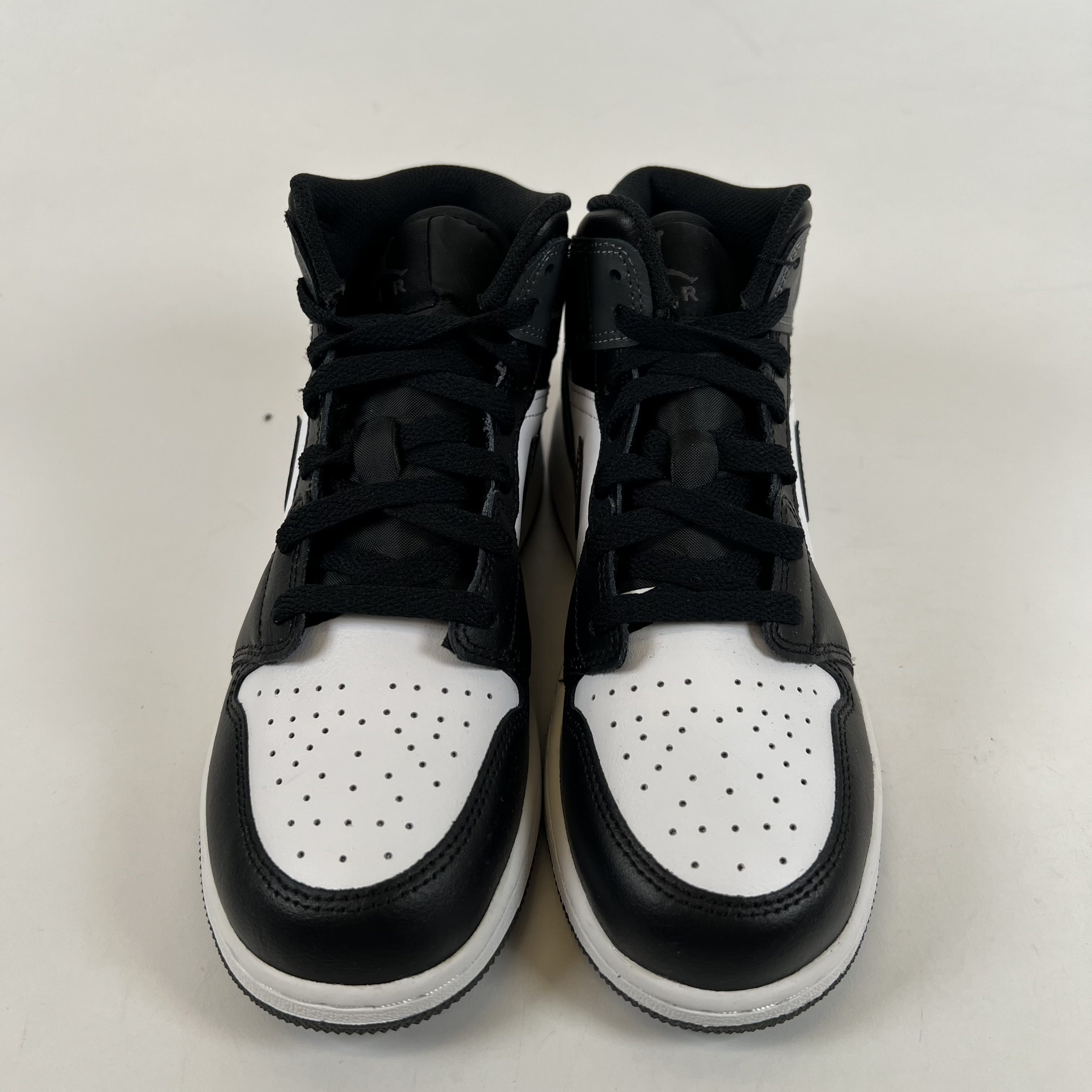 SP11259 Jordan 1 Mid Black White Iron Grey (GS)