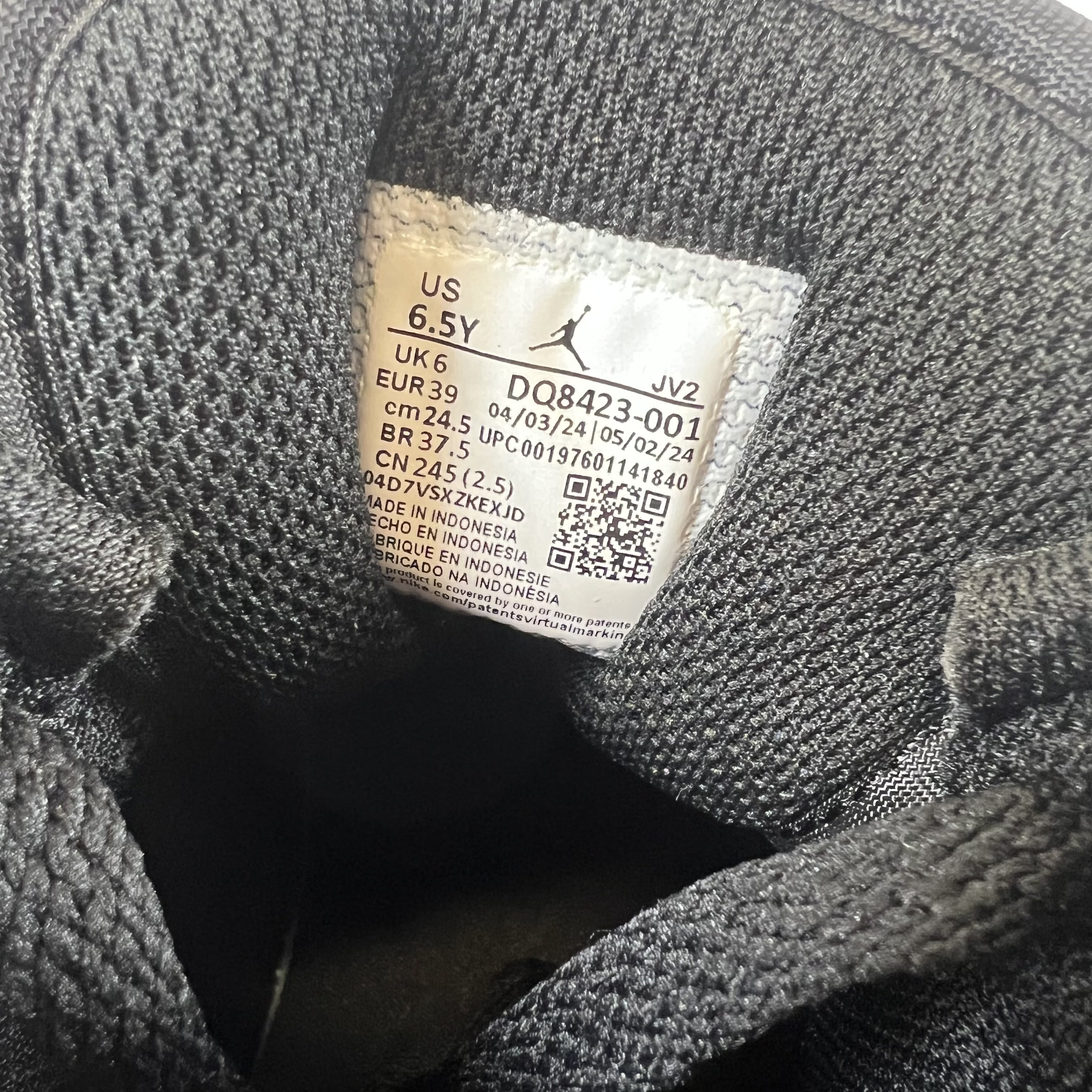 SP11259 Jordan 1 Mid Black White Iron Grey (GS)
