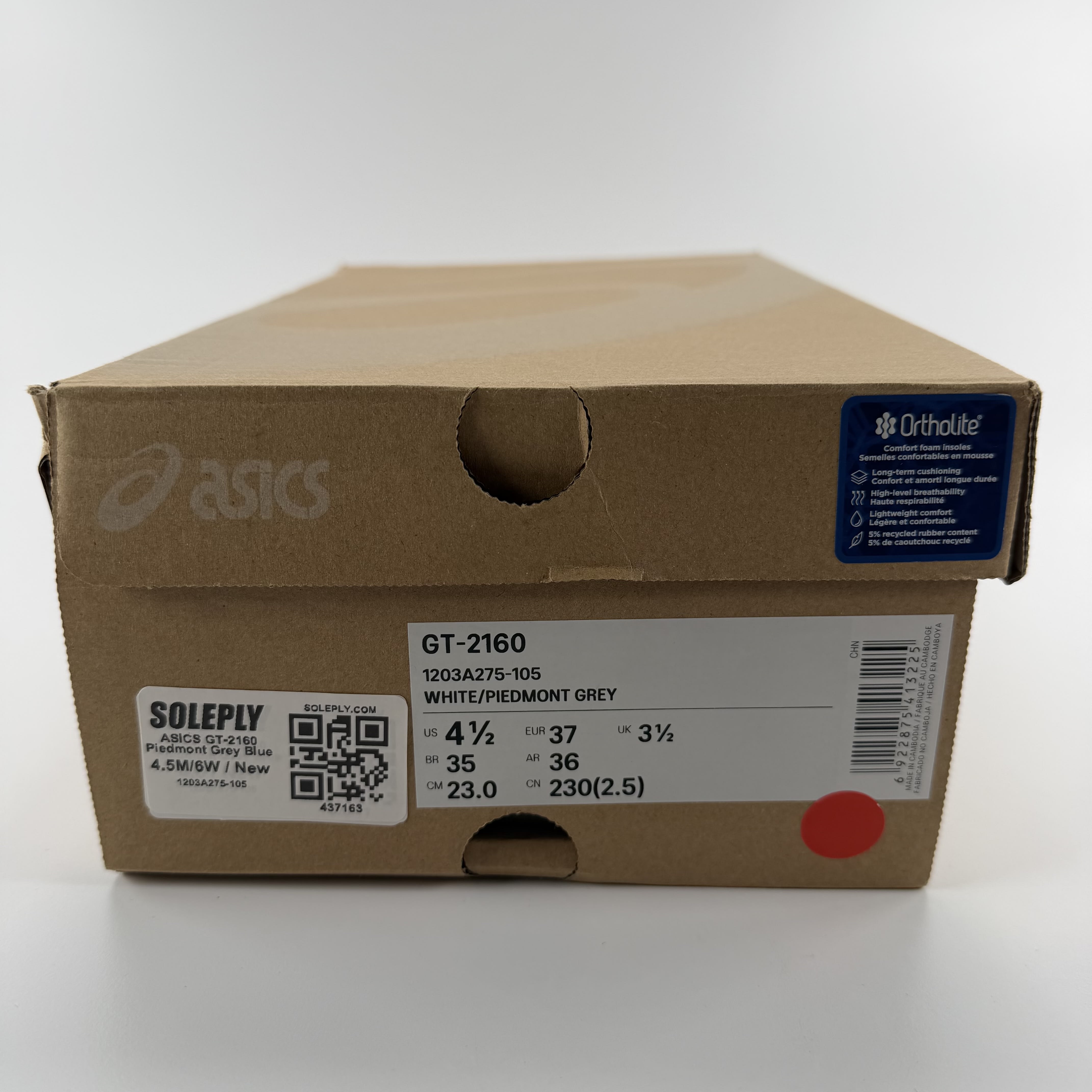 437163 ASICS GT-2160 Piedmont Grey Blue