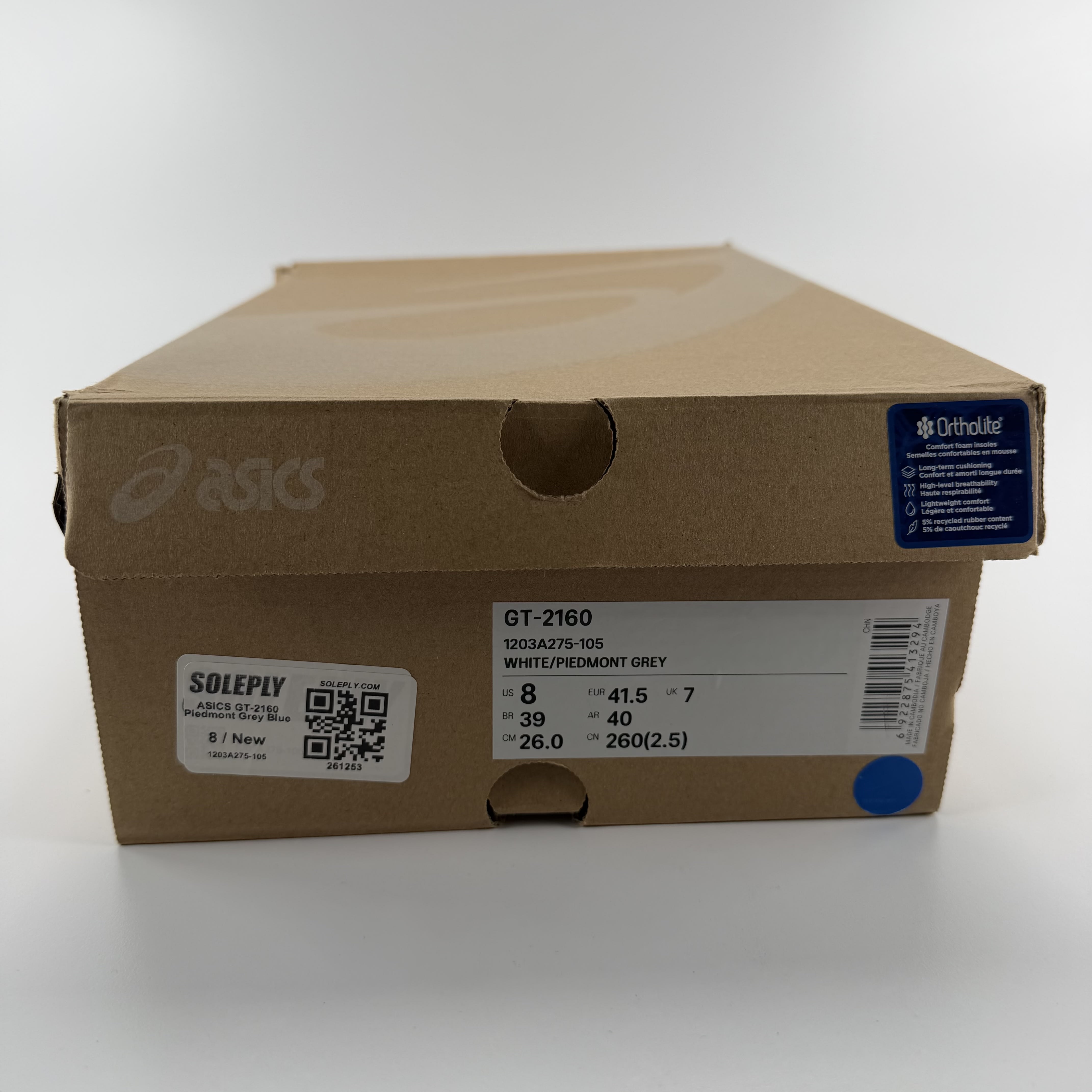 261253 ASICS GT-2160 Piedmont Grey Blue