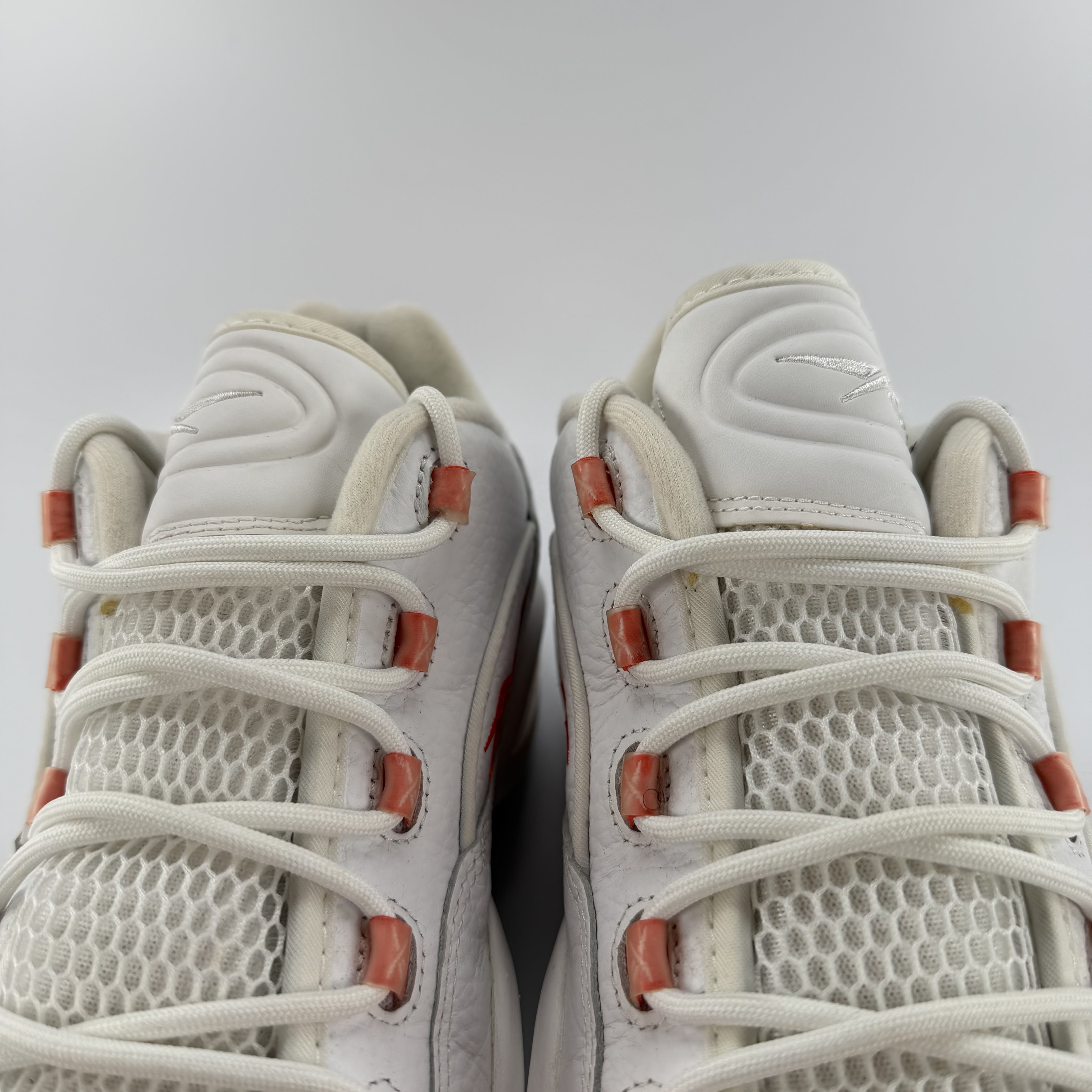 590668 Reebok Question Low Patent Toe Orange