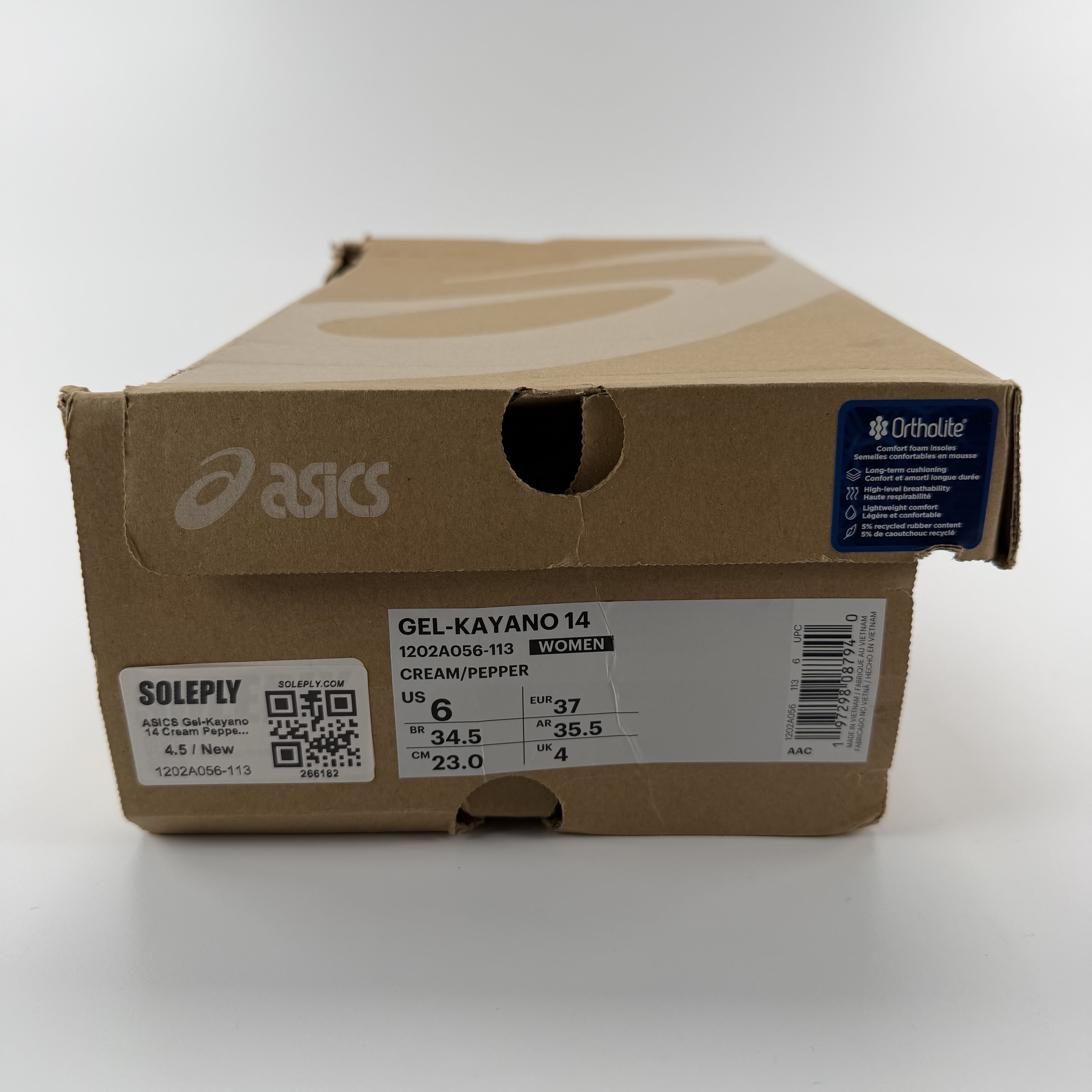 266182 ASICS Gel-Kayano 14 Cream Pepper (Women's)