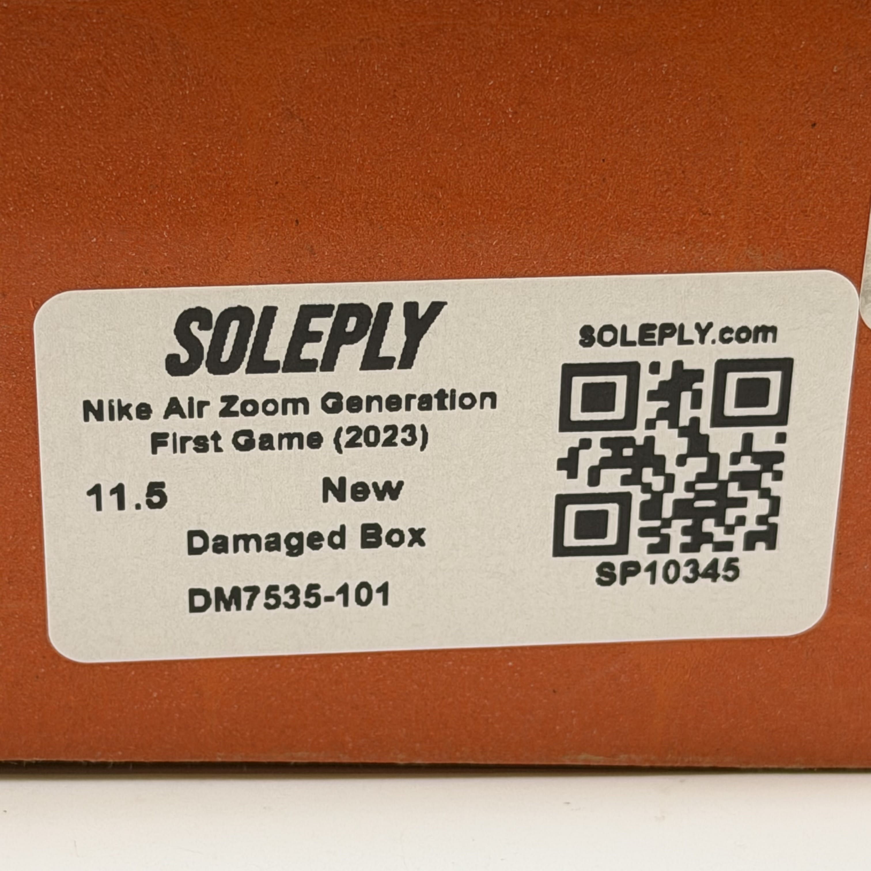 SP10345 Nike Air Zoom Generation First Game (2023)