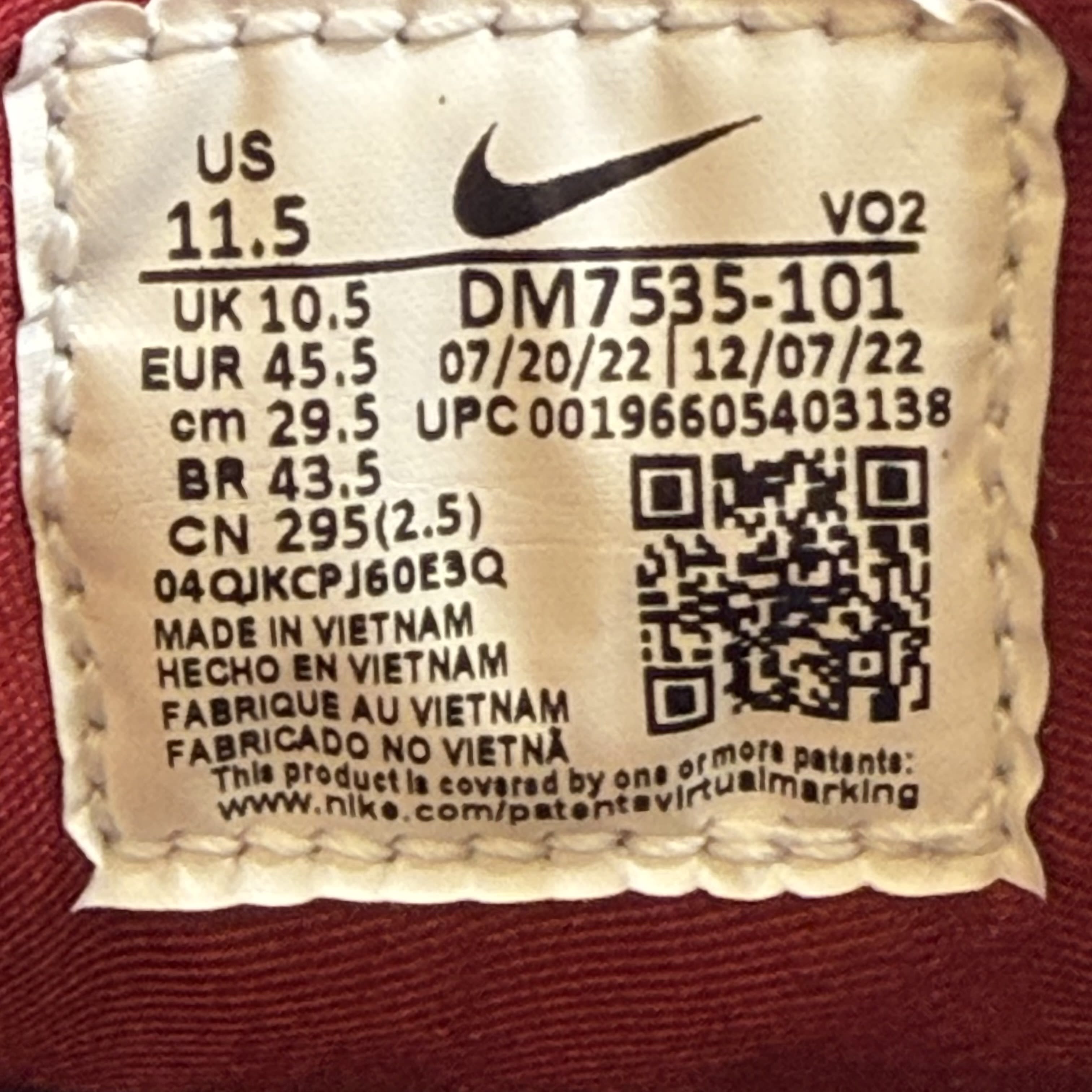 SP10345 Nike Air Zoom Generation First Game (2023)
