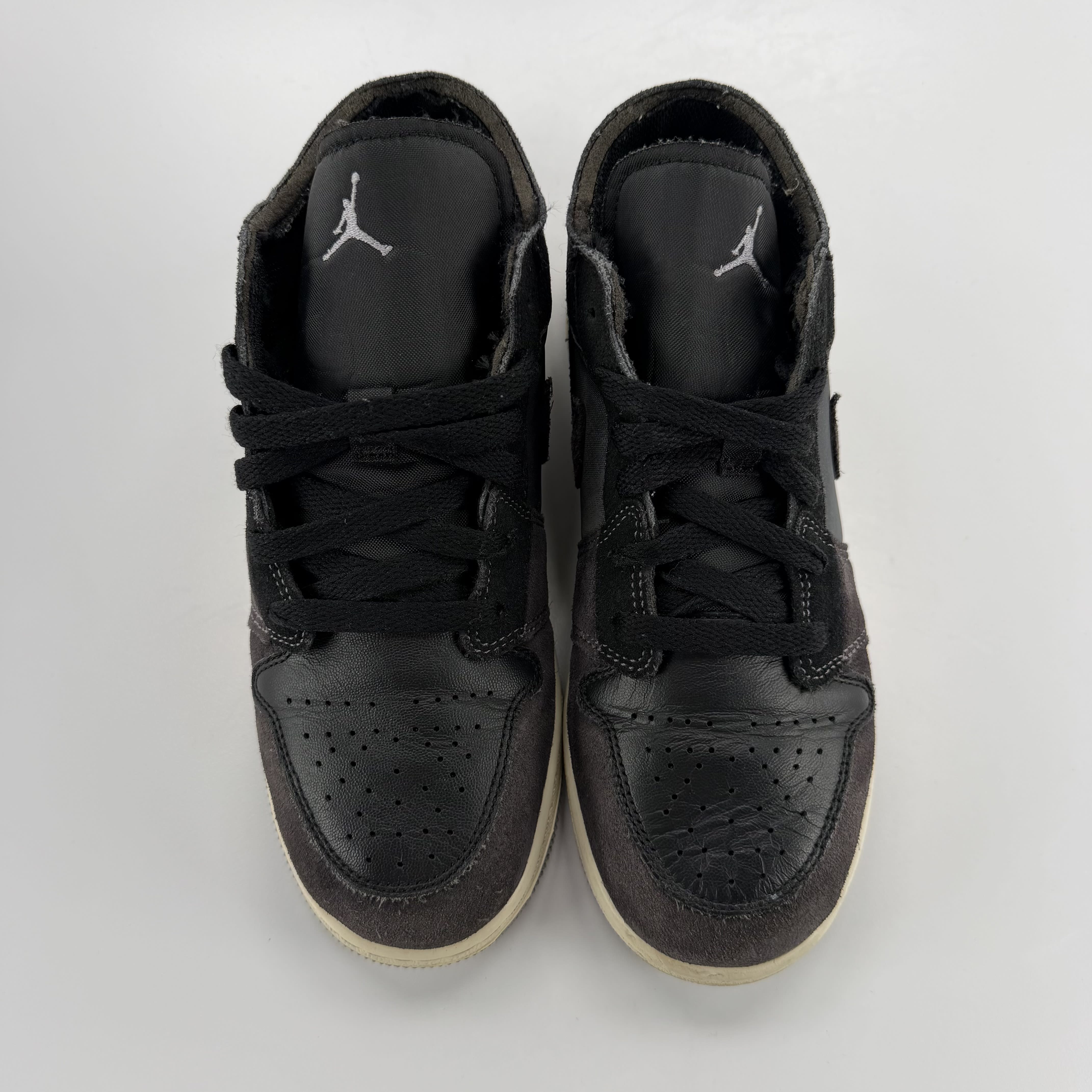 594833 Air Jordan 1 Low SE Craft GS 'Inside Out - Black'