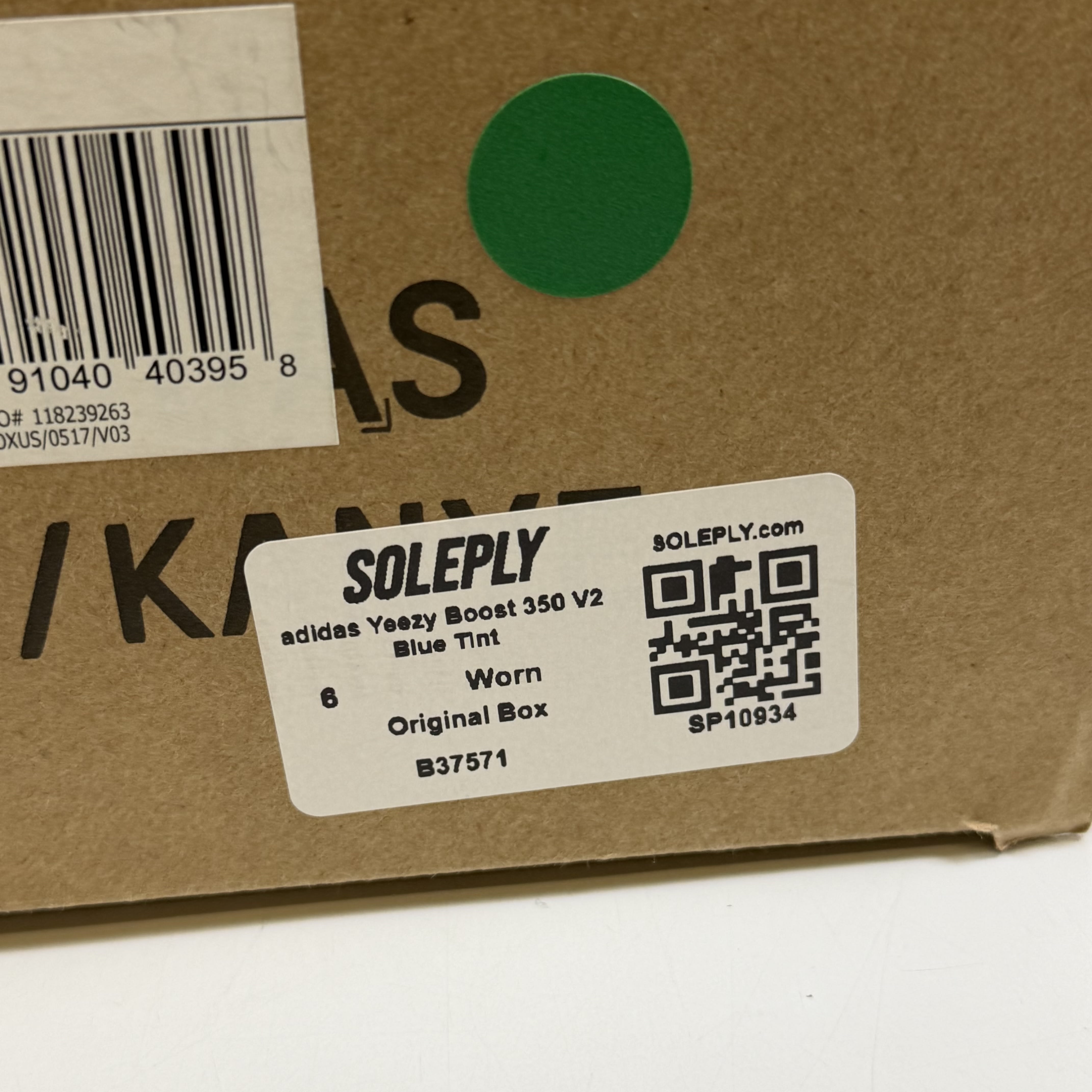 SP10934 adidas Yeezy Boost 350 V2 Blue Tint