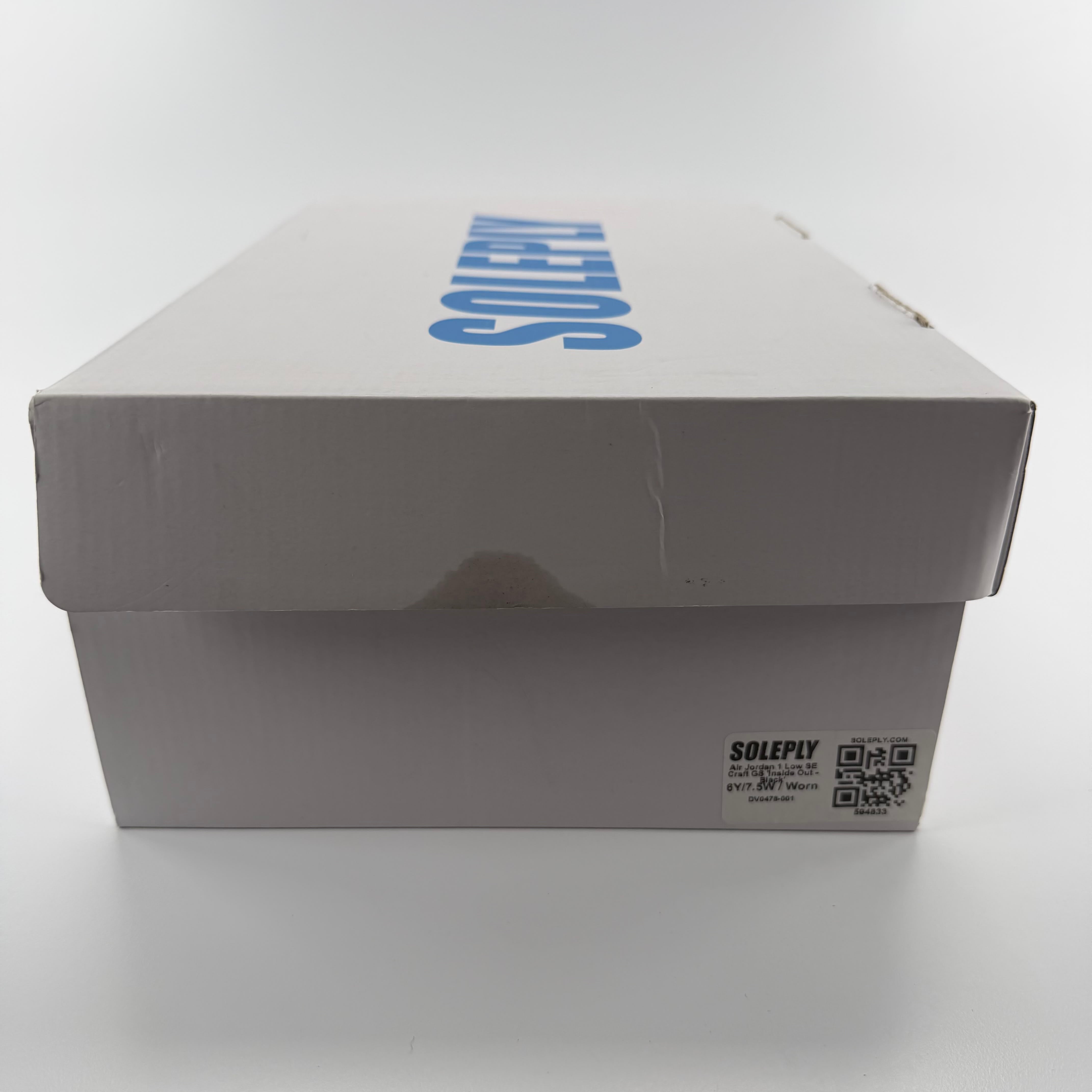 594833 Air Jordan 1 Low SE Craft GS 'Inside Out - Black'