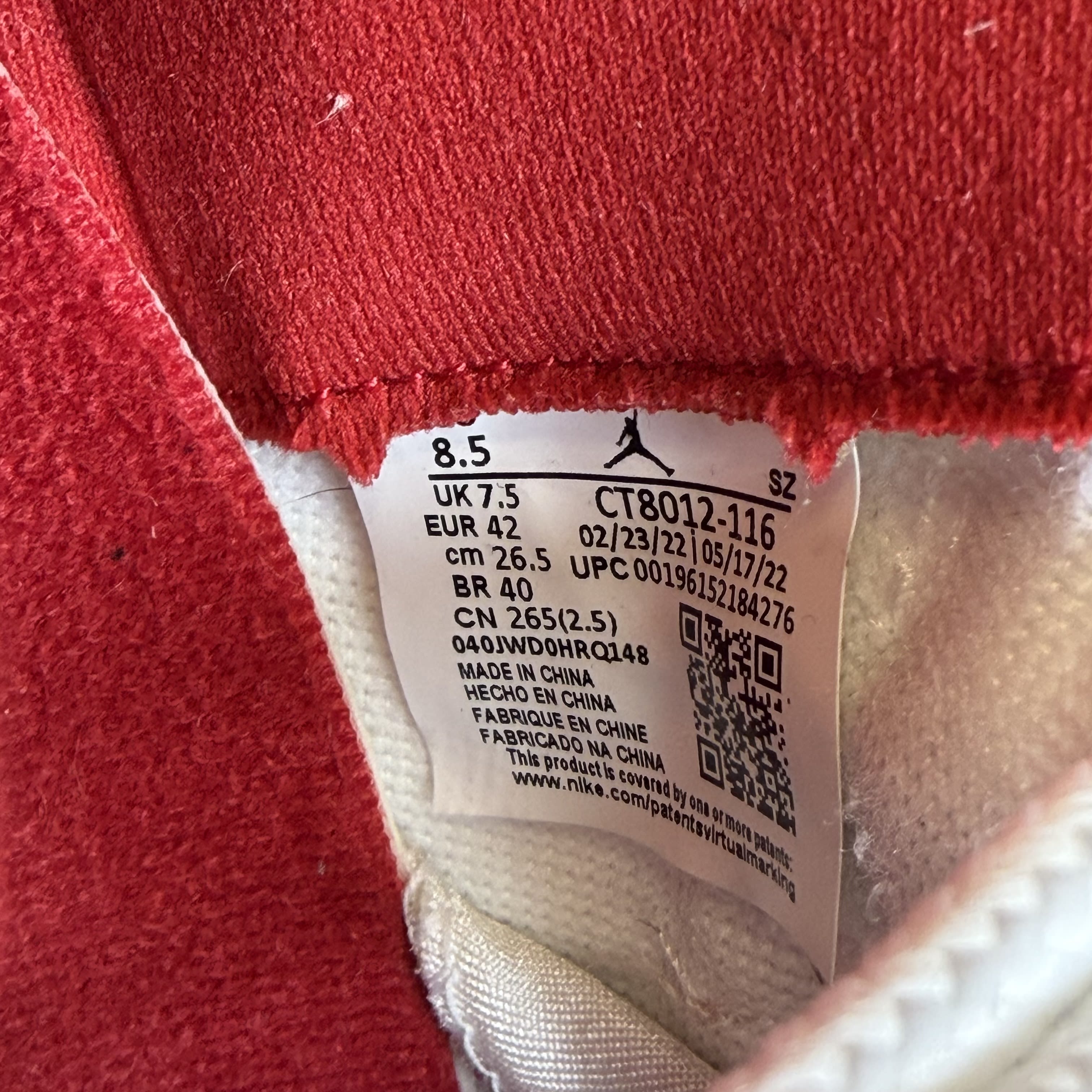 [SP4687] Jordan 11 Retro Cherry (2022)