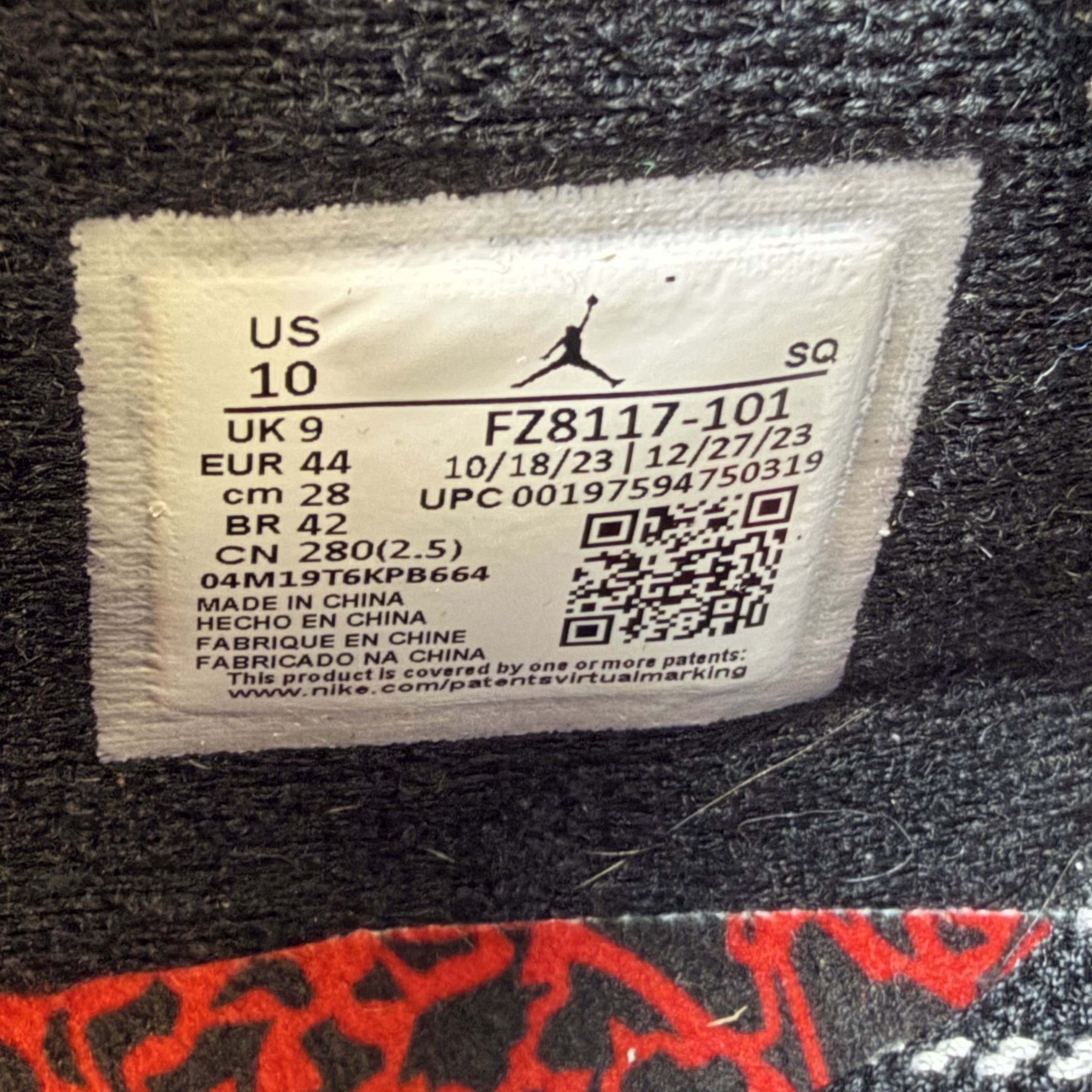 SP9396 Jordan Jumpman Jack TR Travis Scott University Red