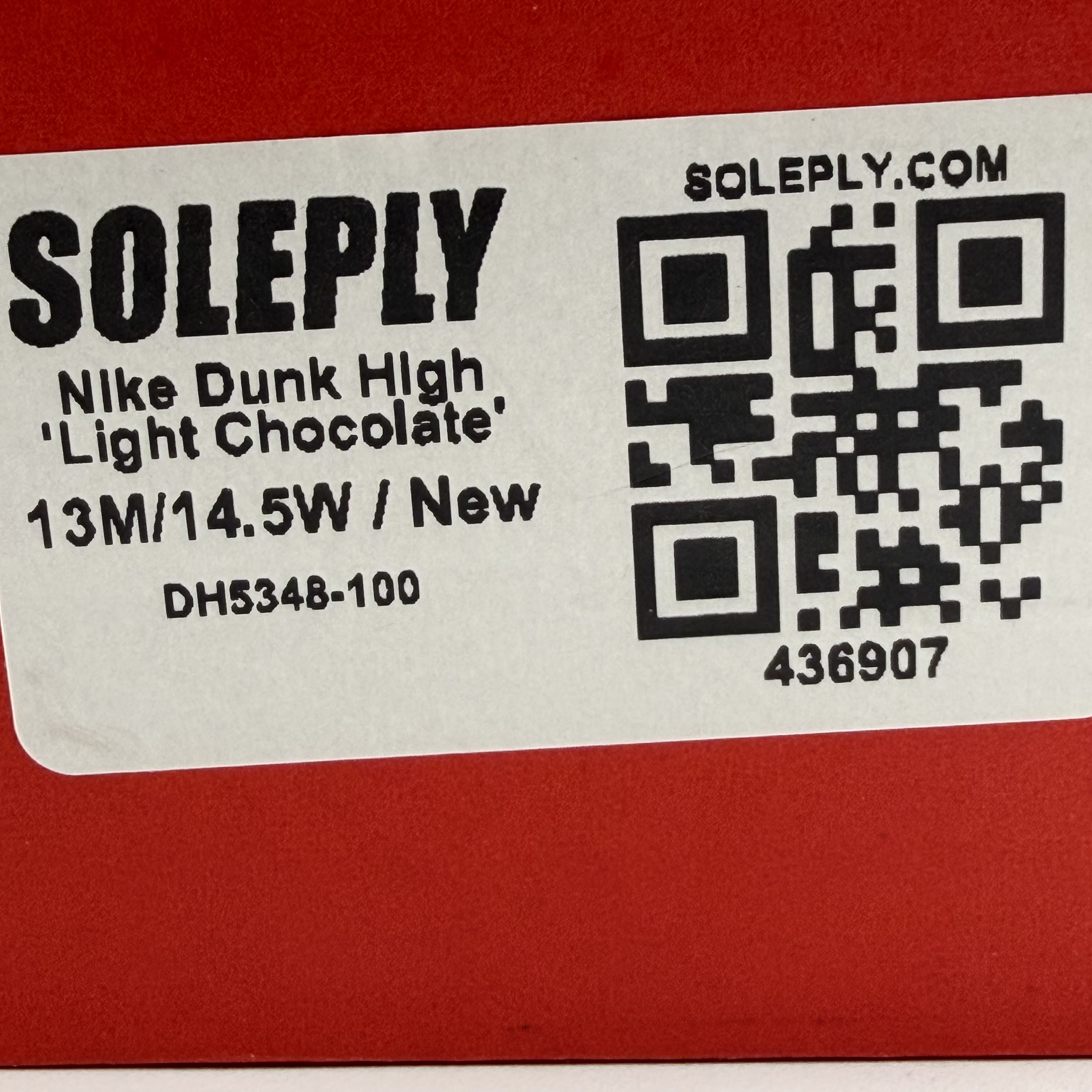 436907 Nike Dunk High 'Light Chocolate'