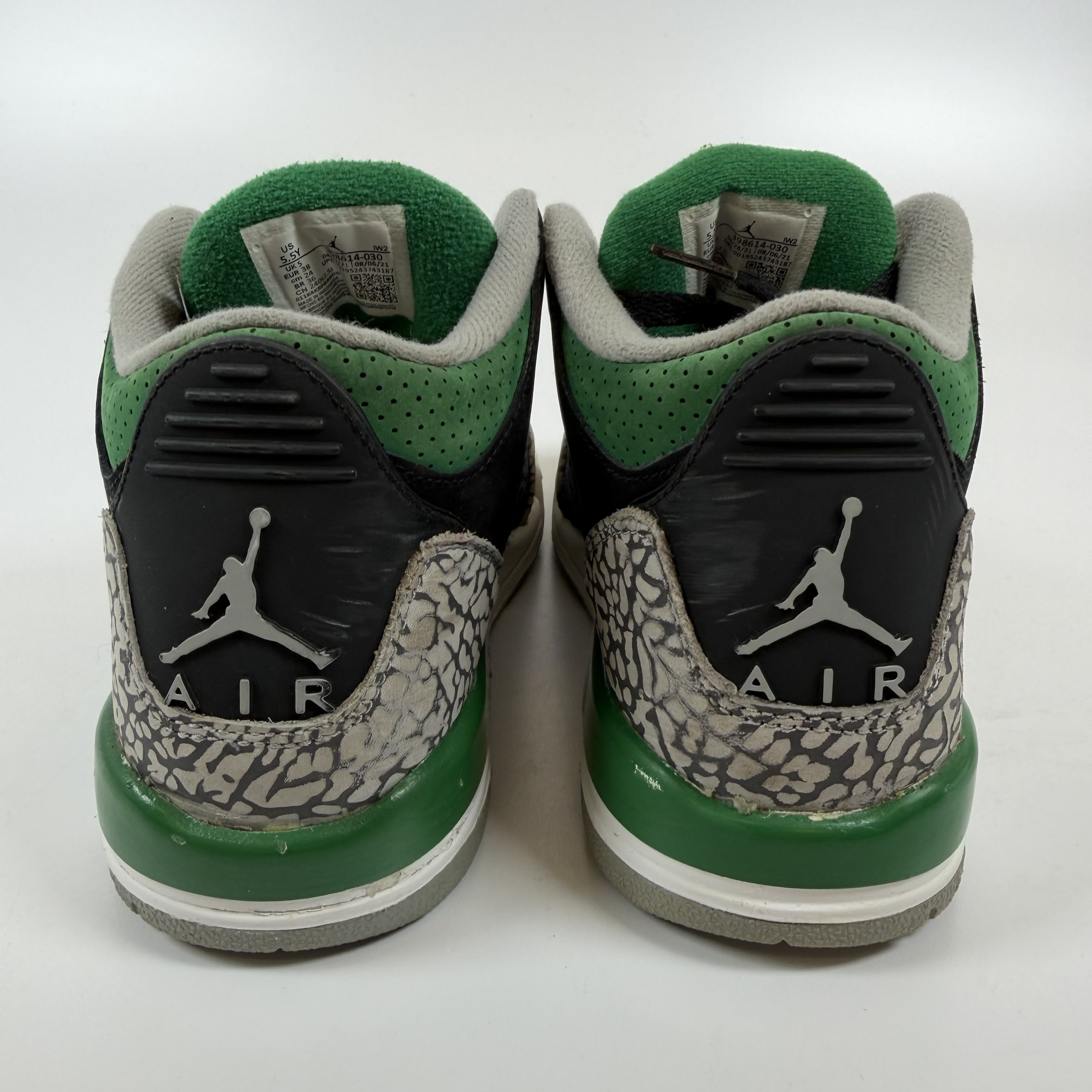 604603 Air Jordan 3 Retro GS 'Pine Green'
