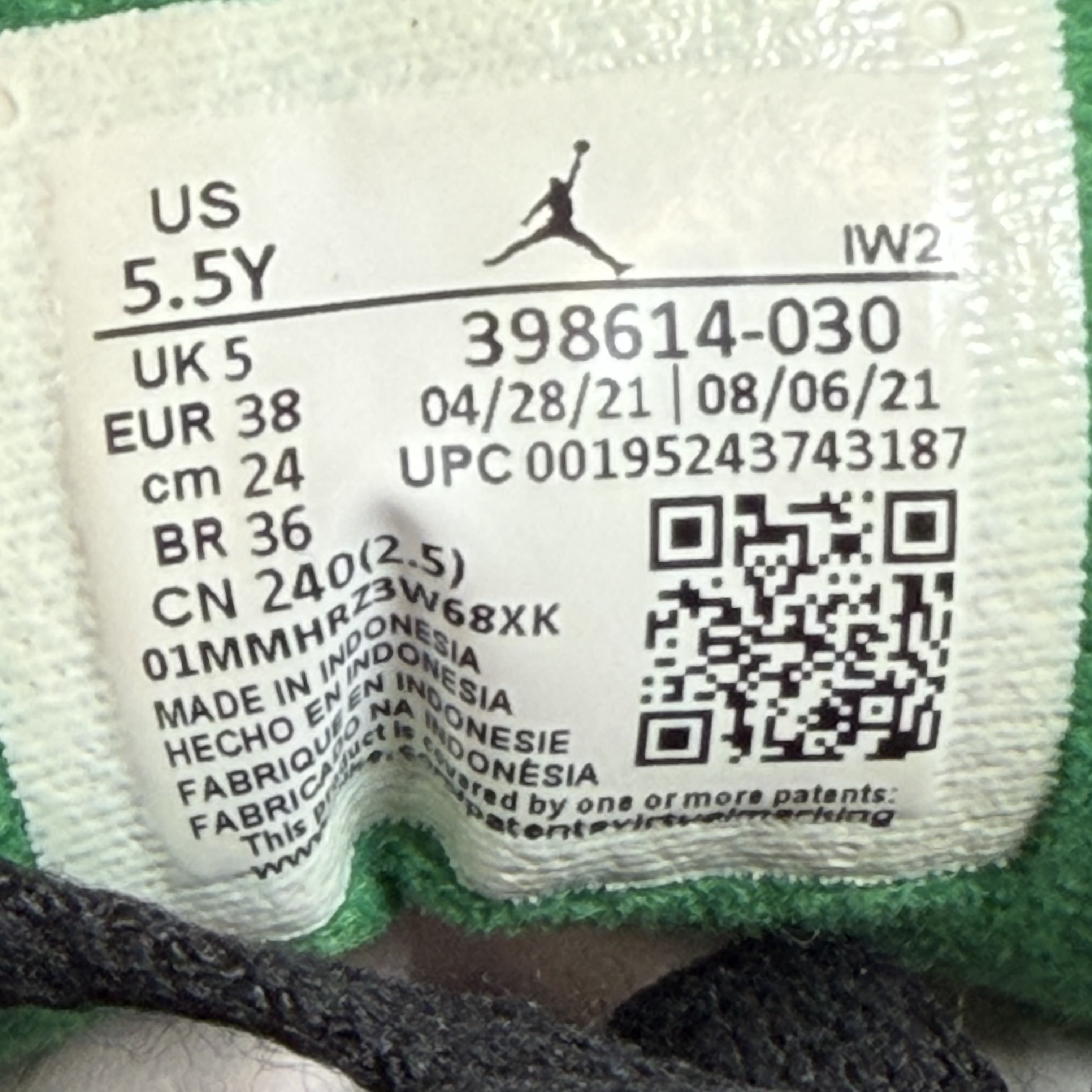 604603 Air Jordan 3 Retro GS 'Pine Green'