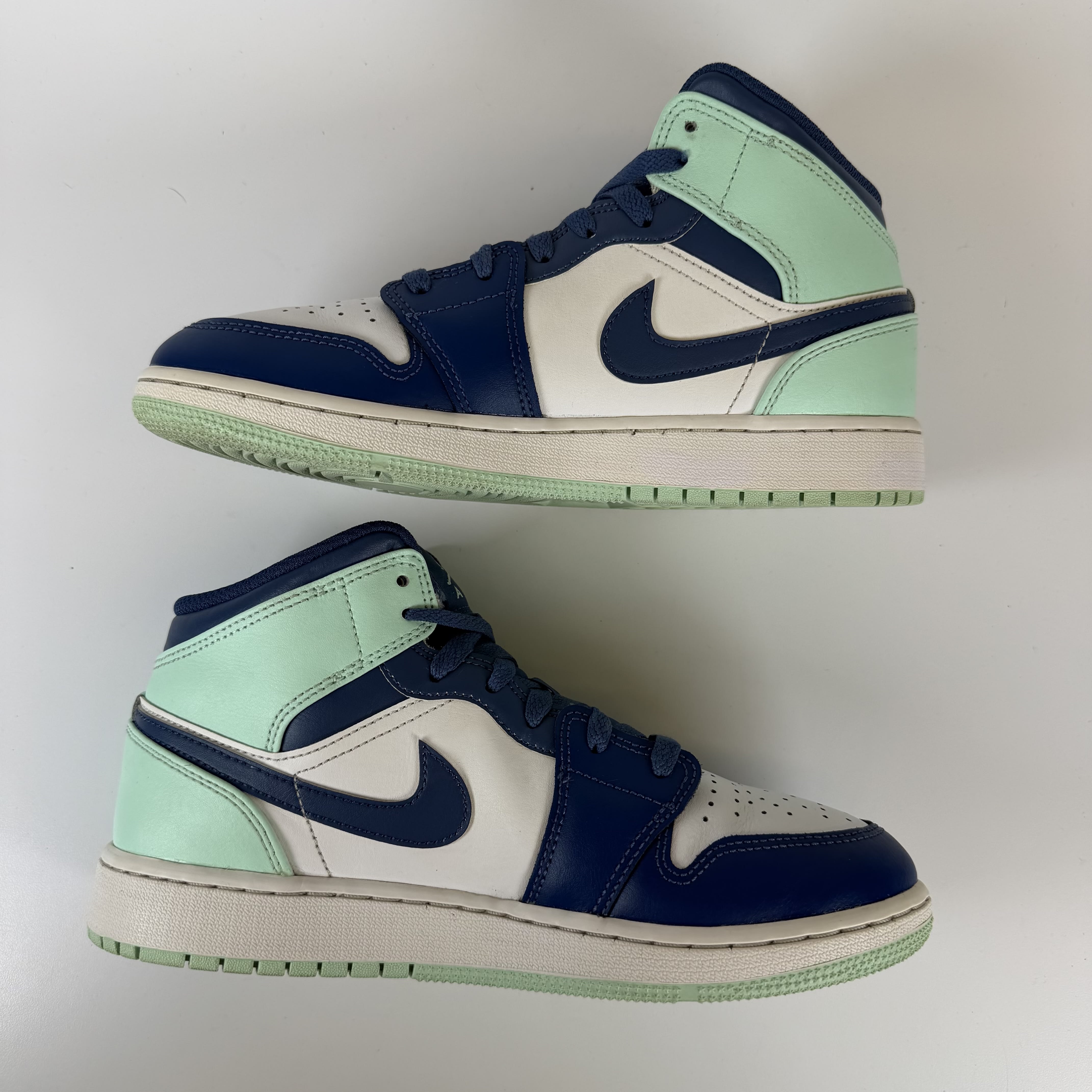 SP6958 Jordan 1 Mid Mystic Navy Mint Foam (GS)