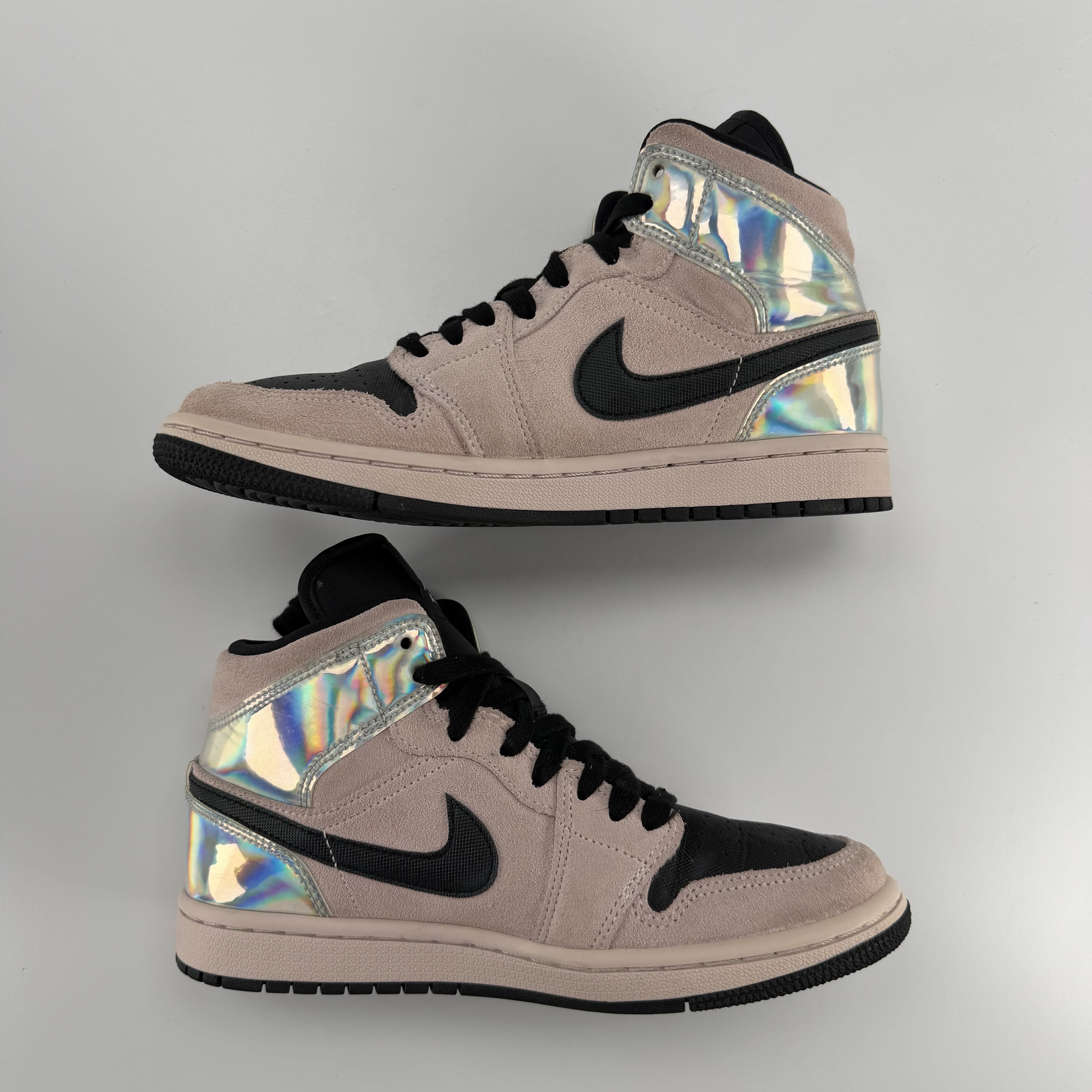 442448 Jordan 1 Mid Dirty Powder Iridescent (Women's)