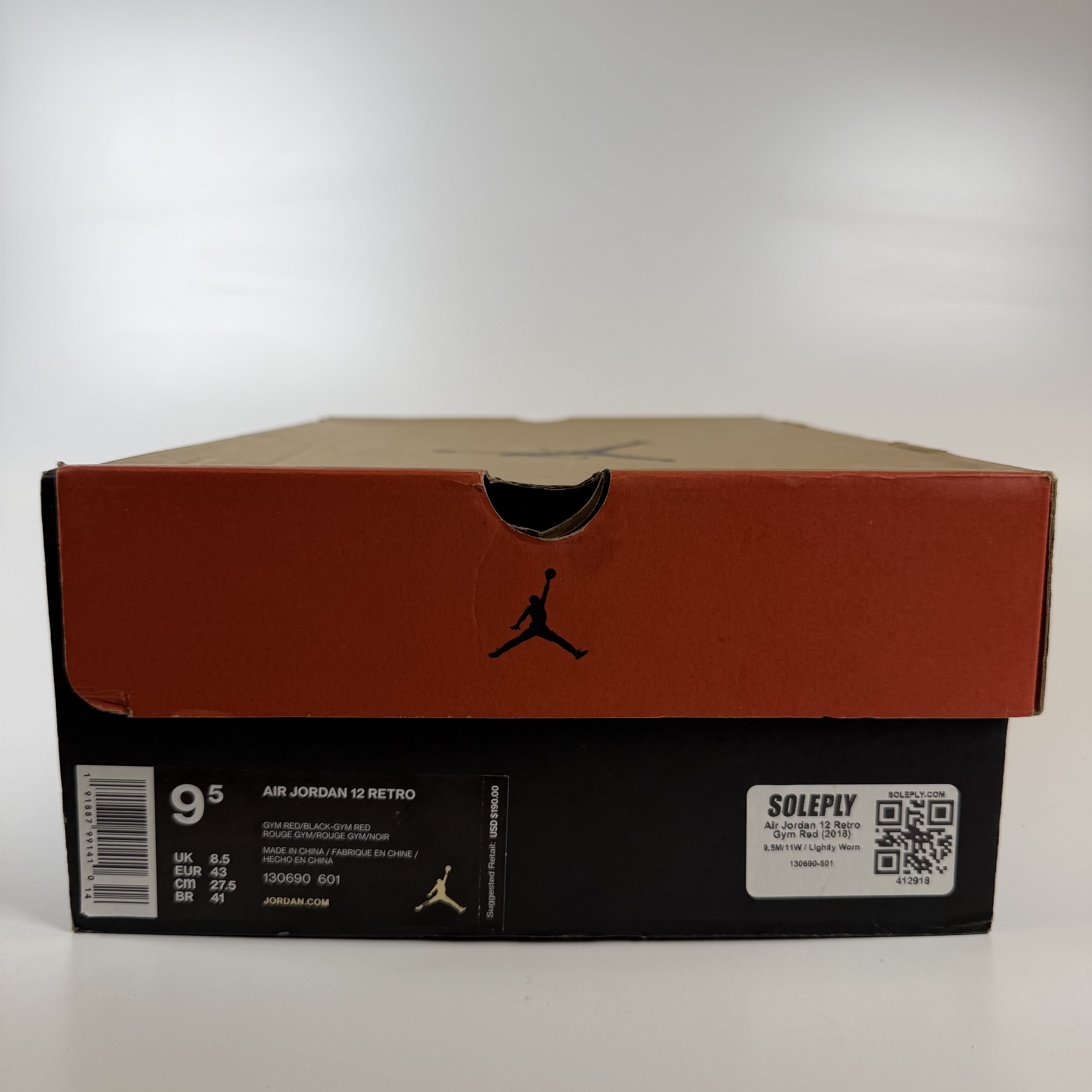 412918 Jordan 12 Retro Gym Red (2018)