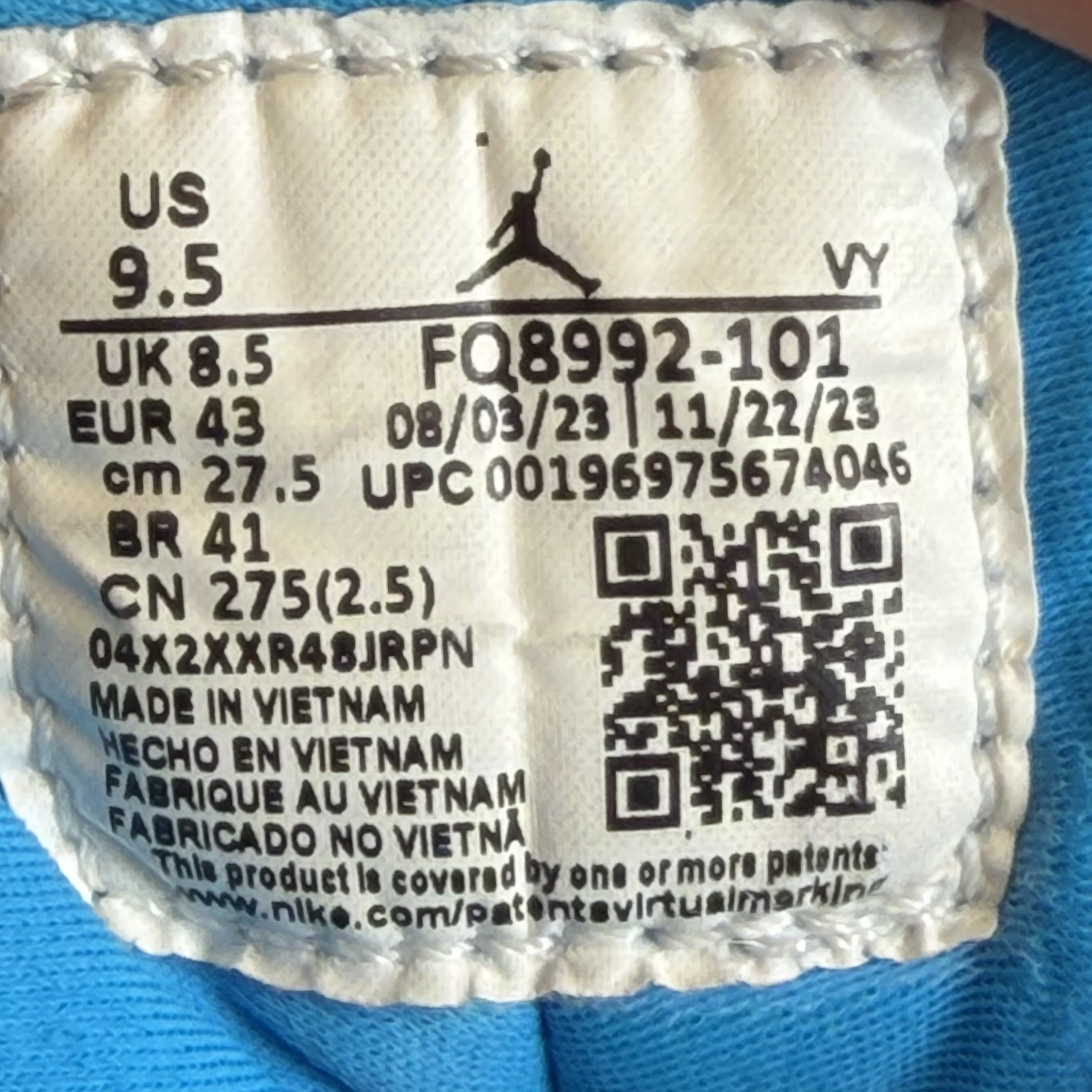 [826155] Jordan 9 Retro Powder Blue (2024)