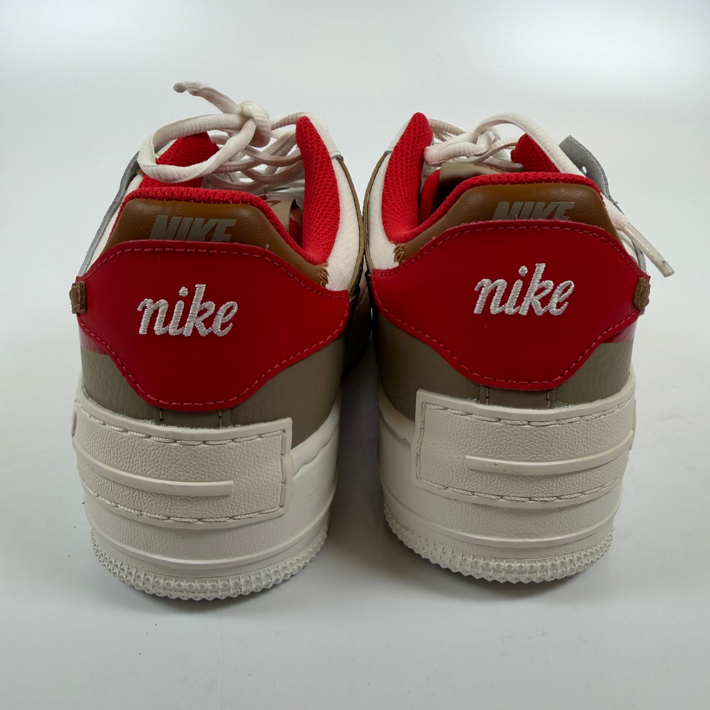SP9553 Nike Air Force 1 Low Shadow Phantom Fire Red Khaki (Women's)