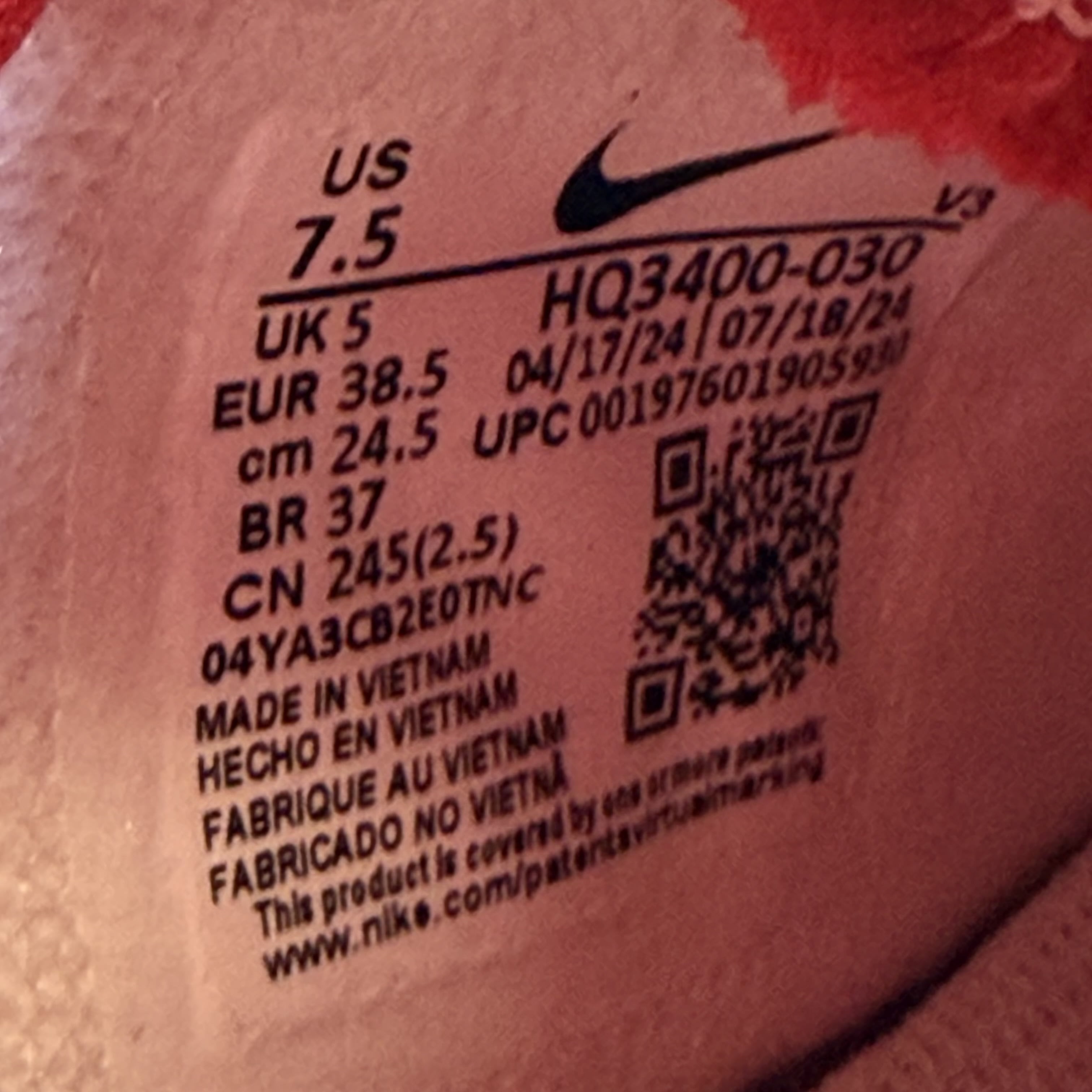 SP9553 Nike Air Force 1 Low Shadow Phantom Fire Red Khaki (Women's)