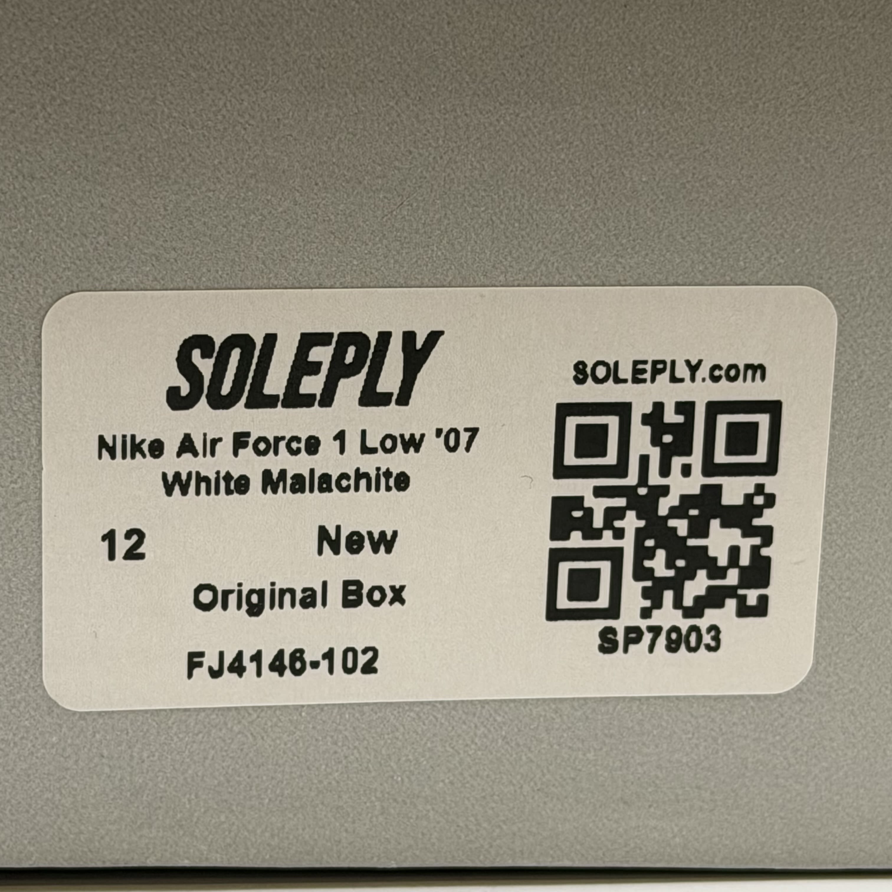 SP7903 Nike Air Force 1 Low '07 White Malachite