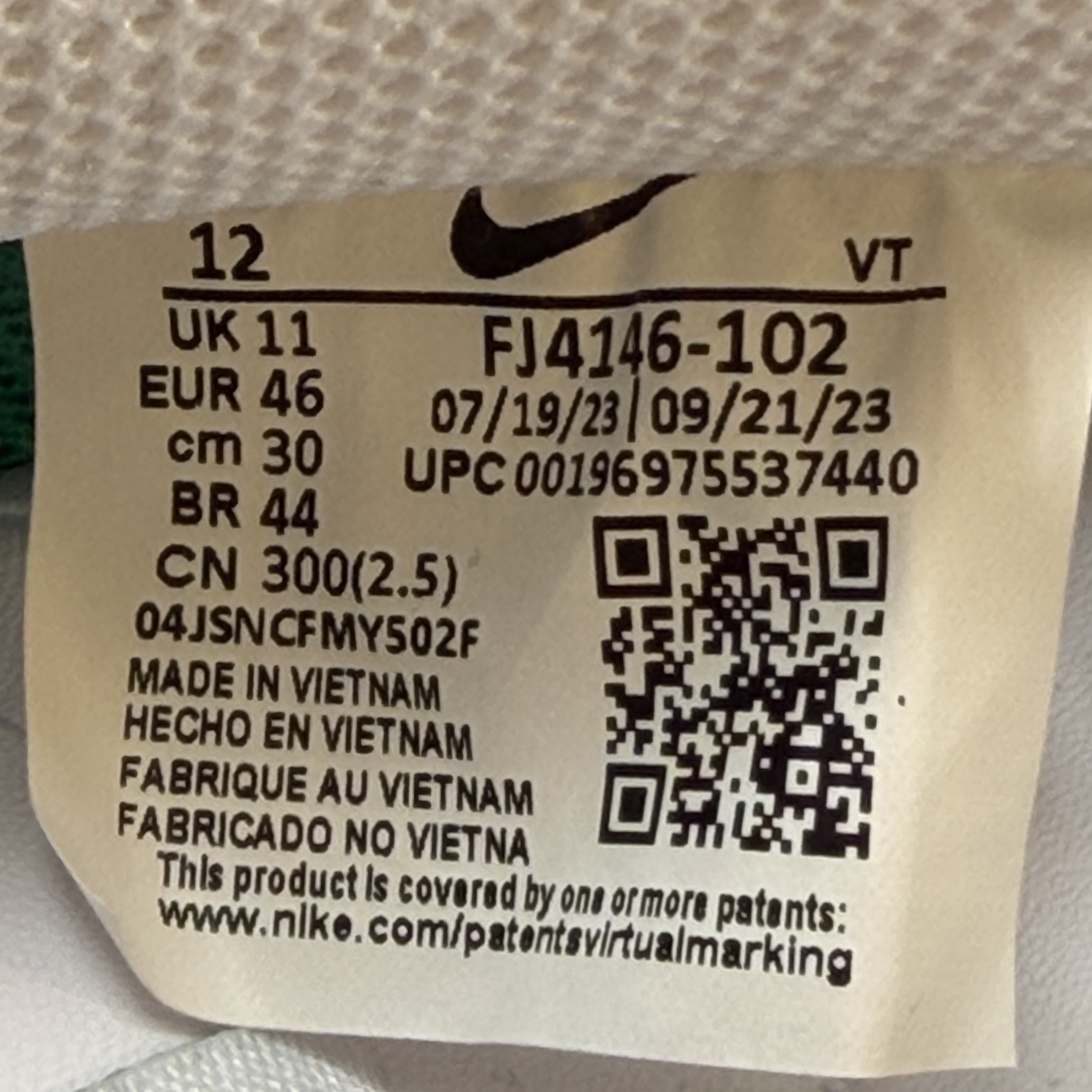 SP7903 Nike Air Force 1 Low '07 White Malachite