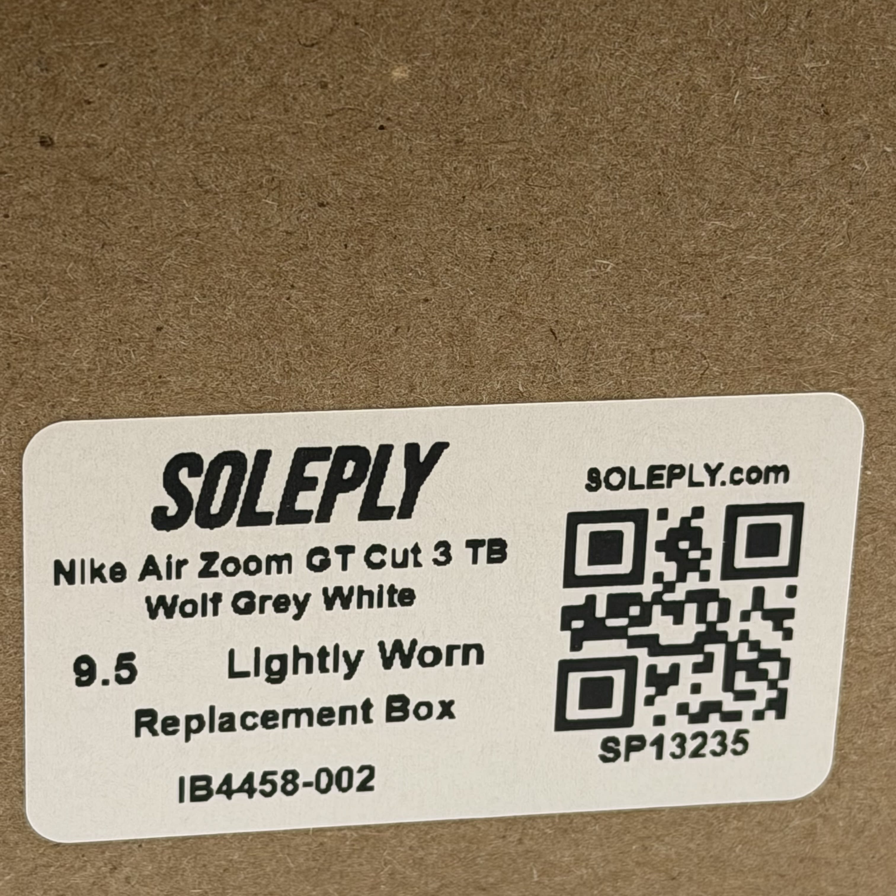 SP13235 Nike Air Zoom GT Cut 3 TB Wolf Grey White