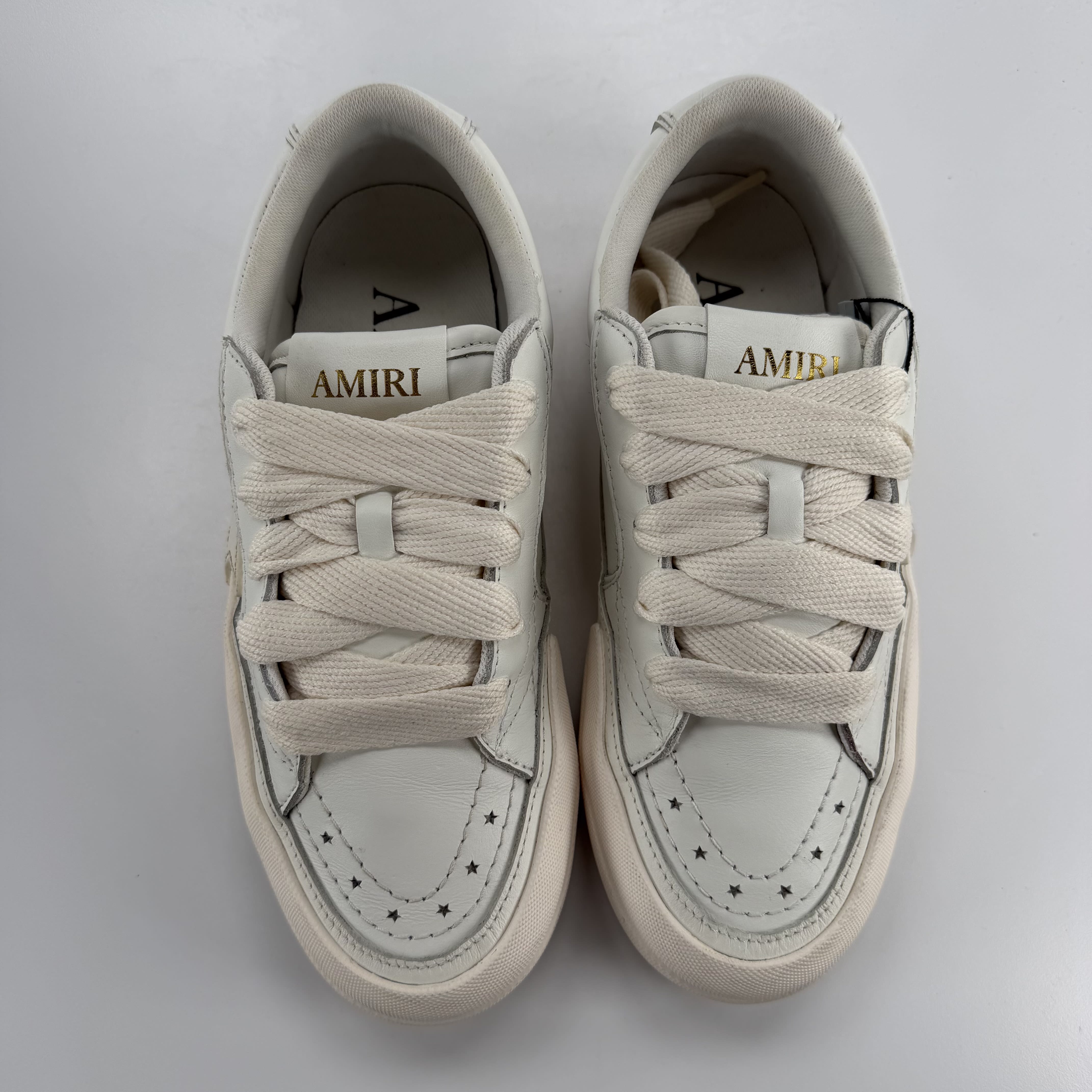 788725 AMIRI Sunset Skate Low Alabaster Birch