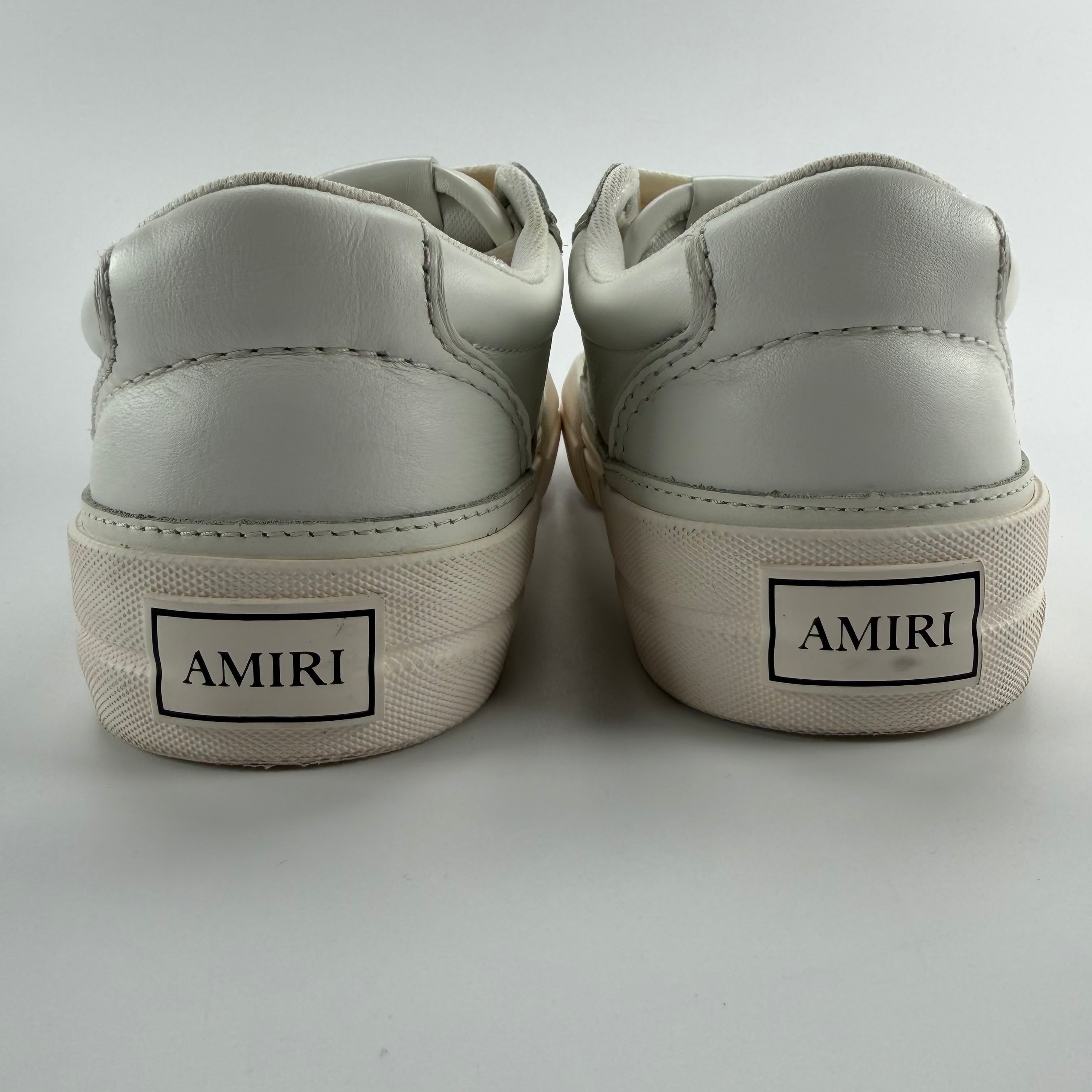 788725 AMIRI Sunset Skate Low Alabaster Birch