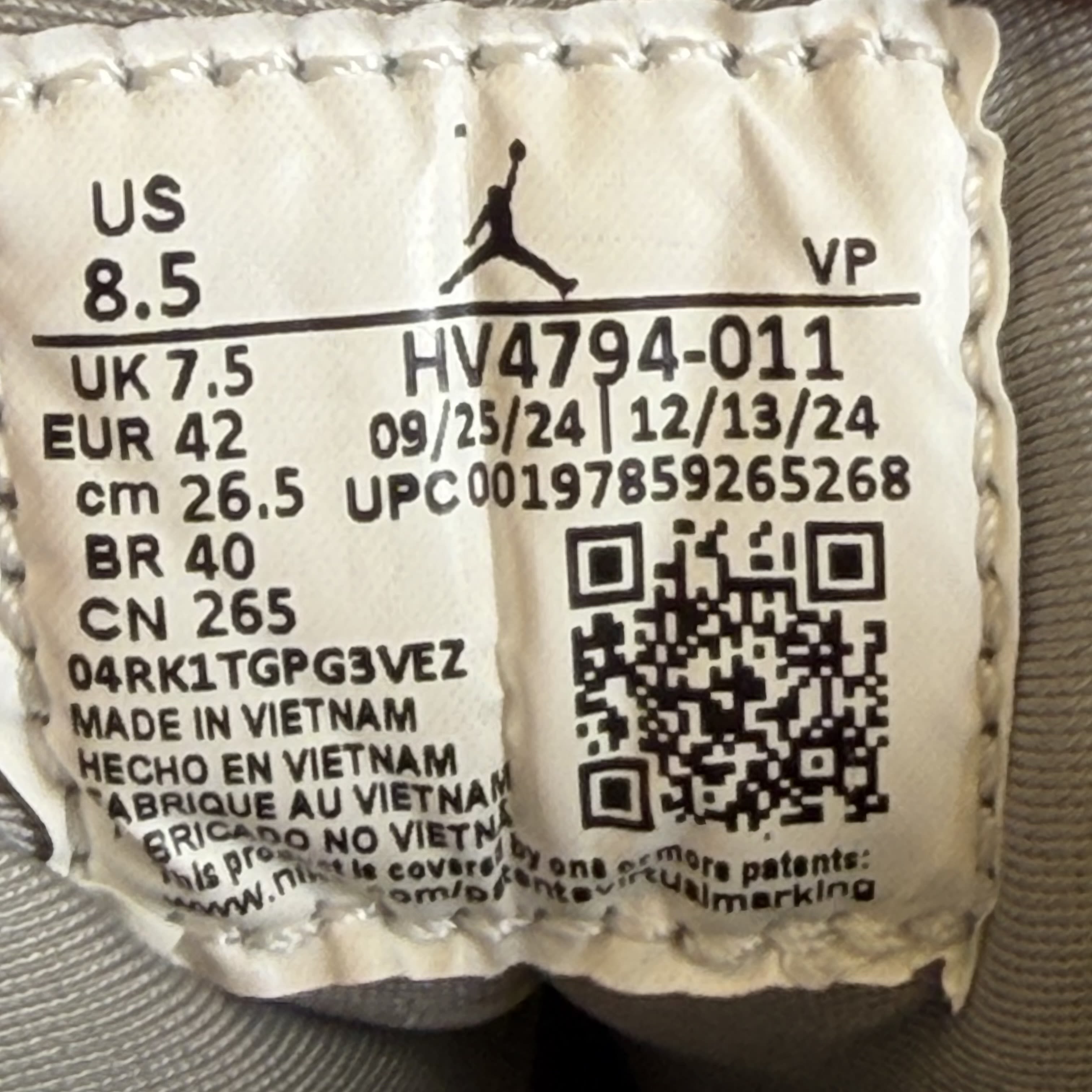 [698806] Jordan 9 Retro Cool Grey (2025)